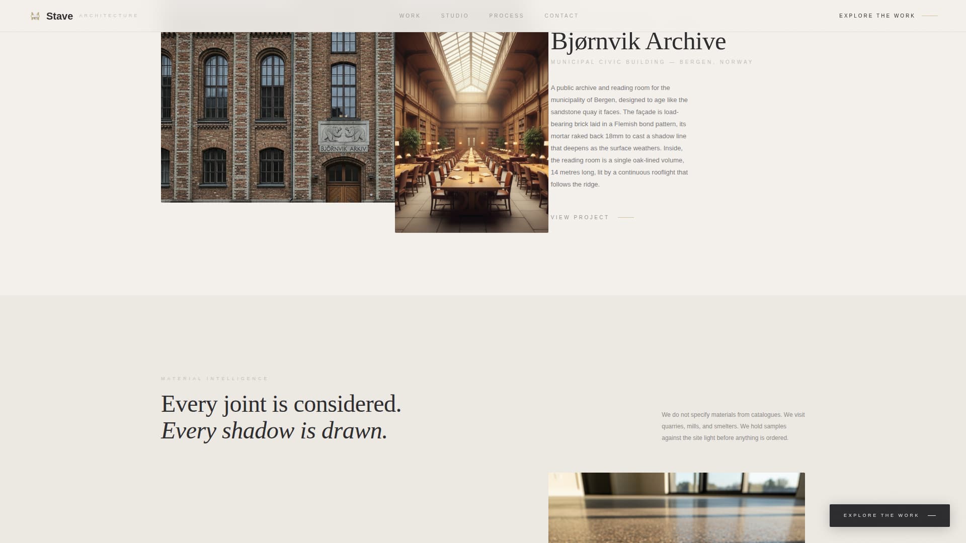 Scandinavian Architecture Professional Website Template