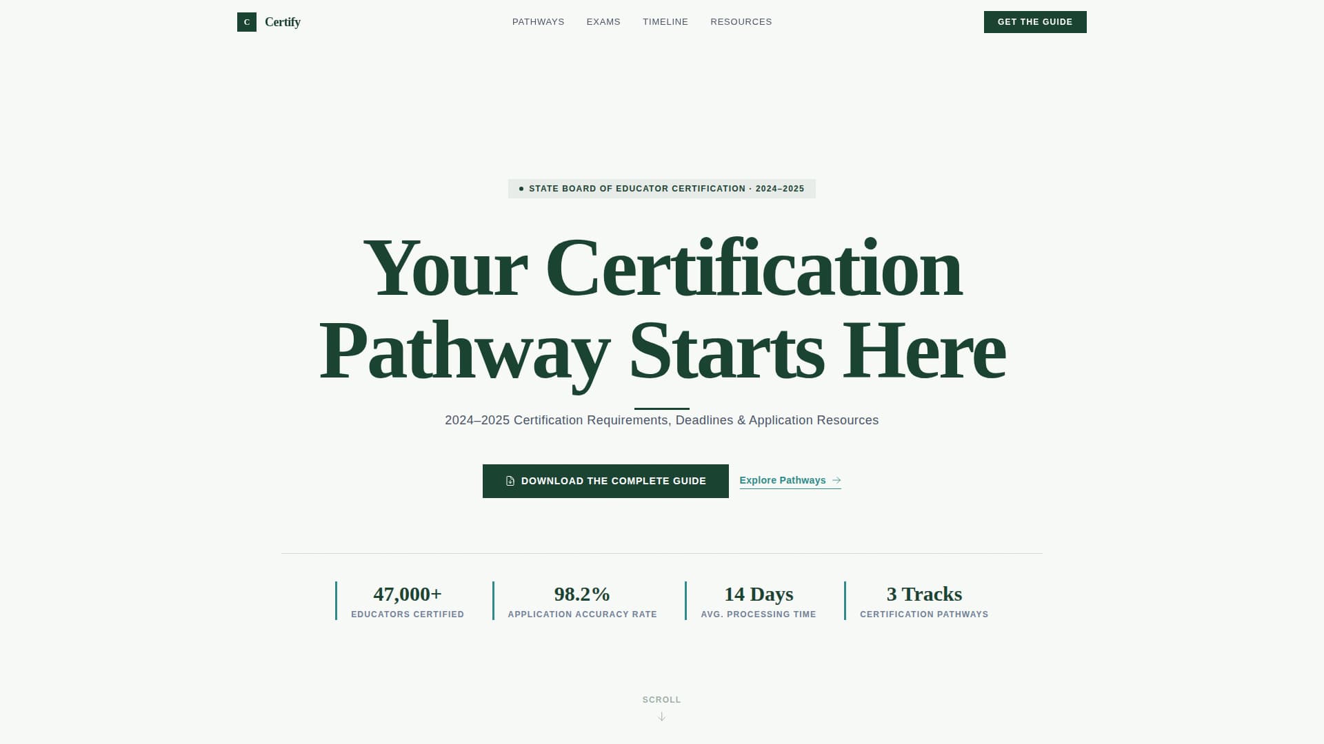 Education Department Professional Website Template
