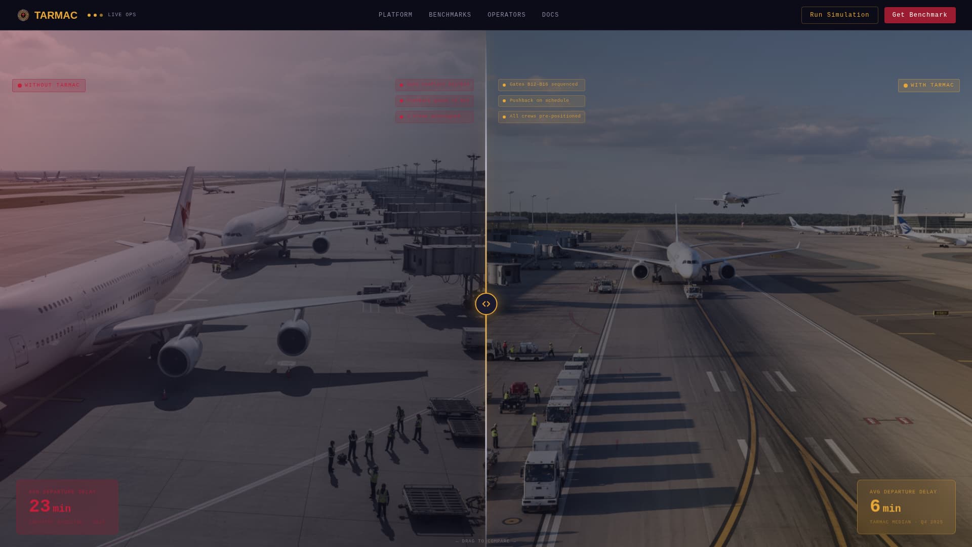 Tarmac - Precision Airport Landing Page Template