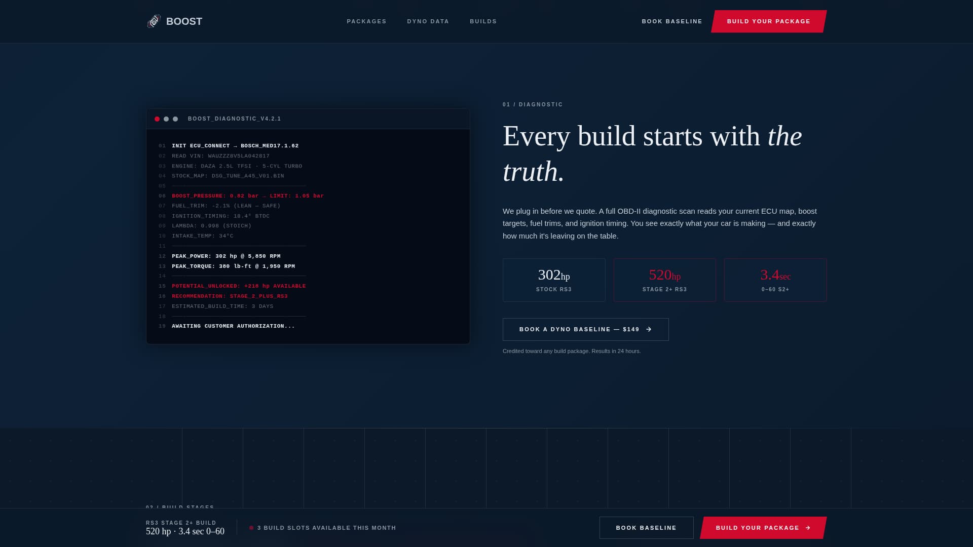 Boost - High Performance Audi Landing Page Template