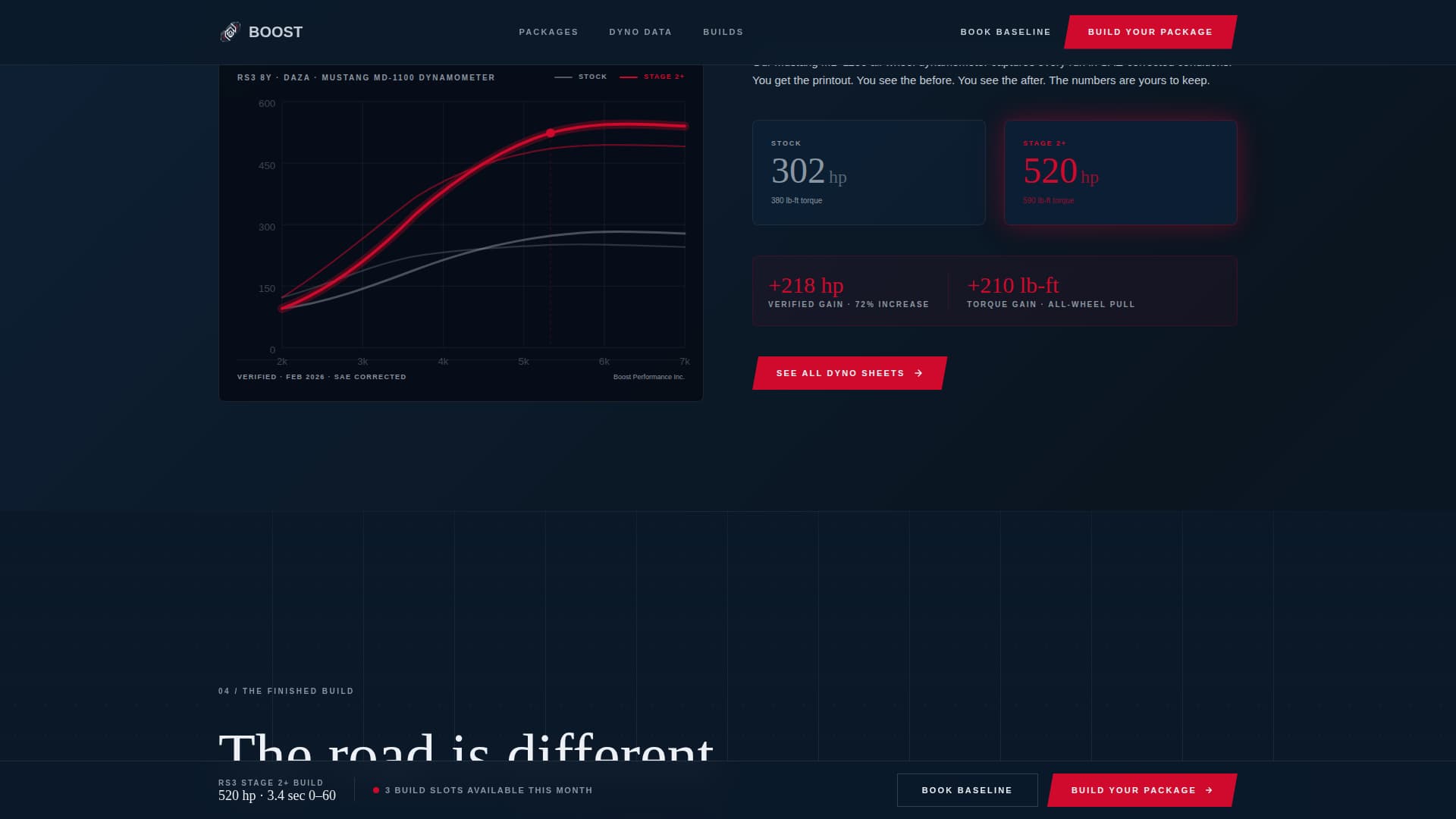 Boost - High Performance Audi Landing Page Template