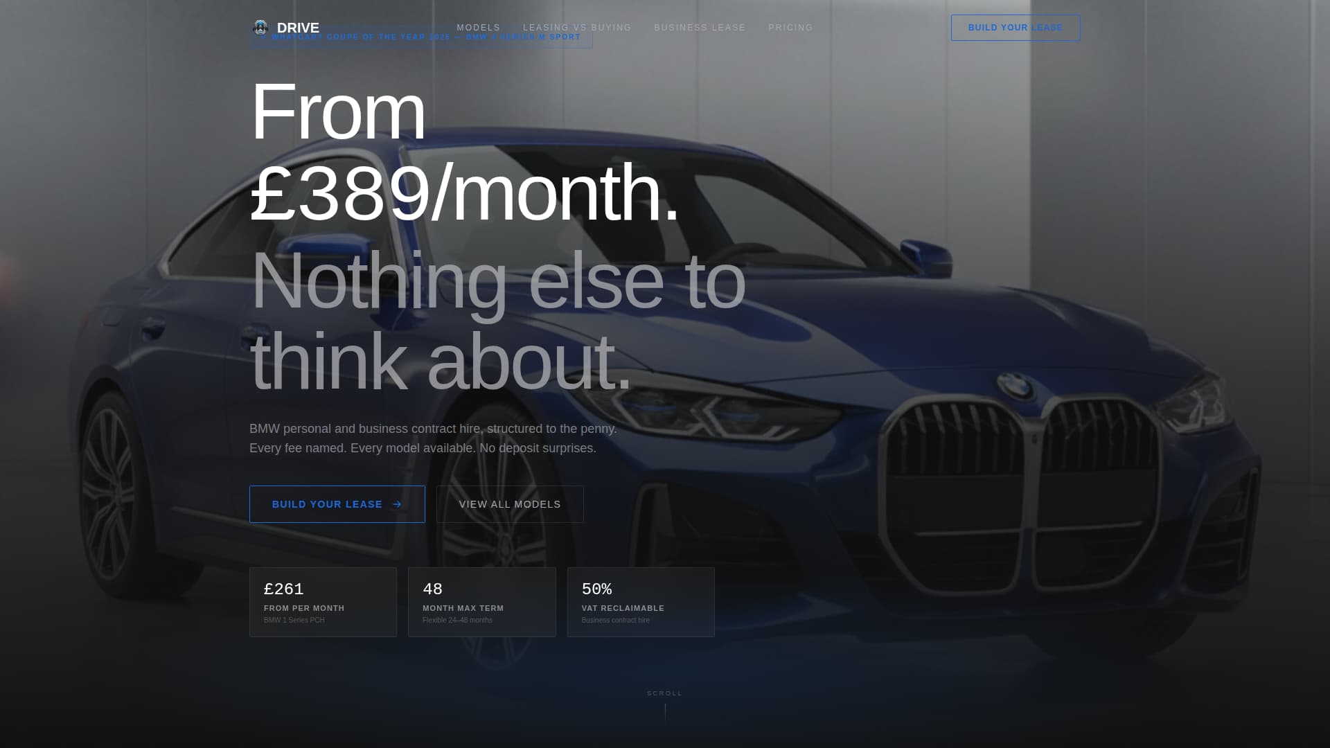 Drive - Precision BMW Landing Page Template
