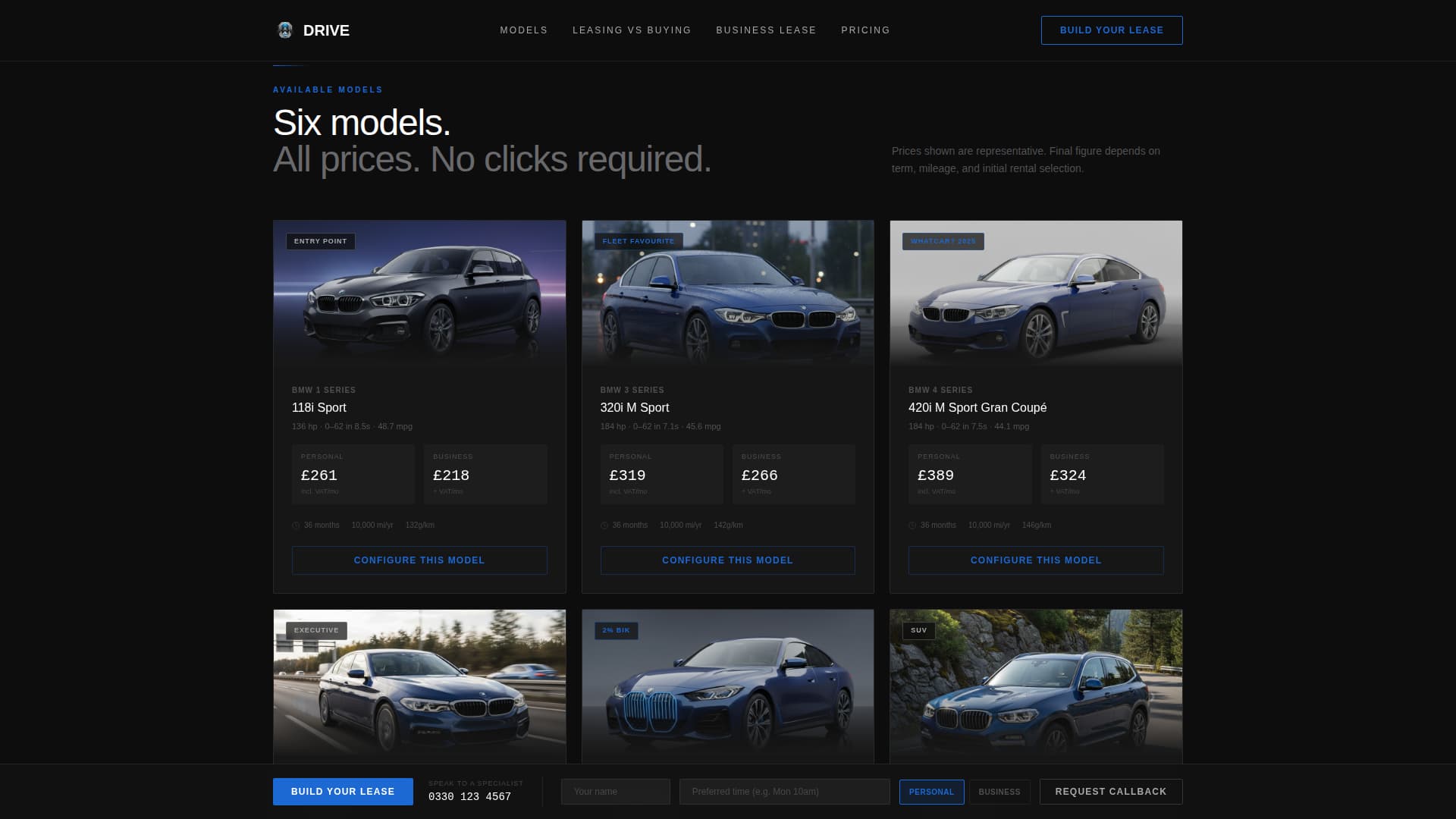 Drive - Precision BMW Landing Page Template