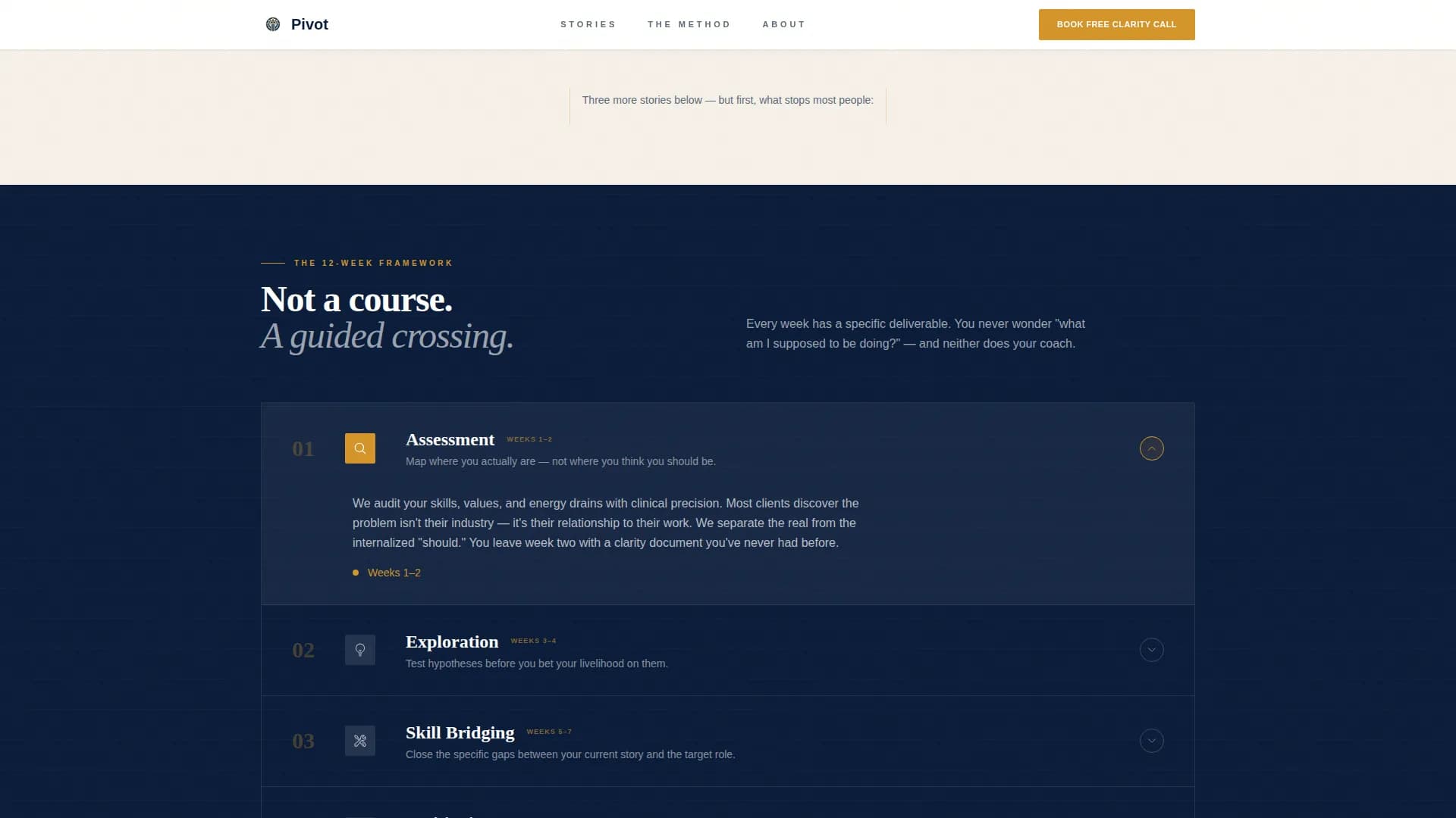 Reinvent — Professional Development Landing Page Template