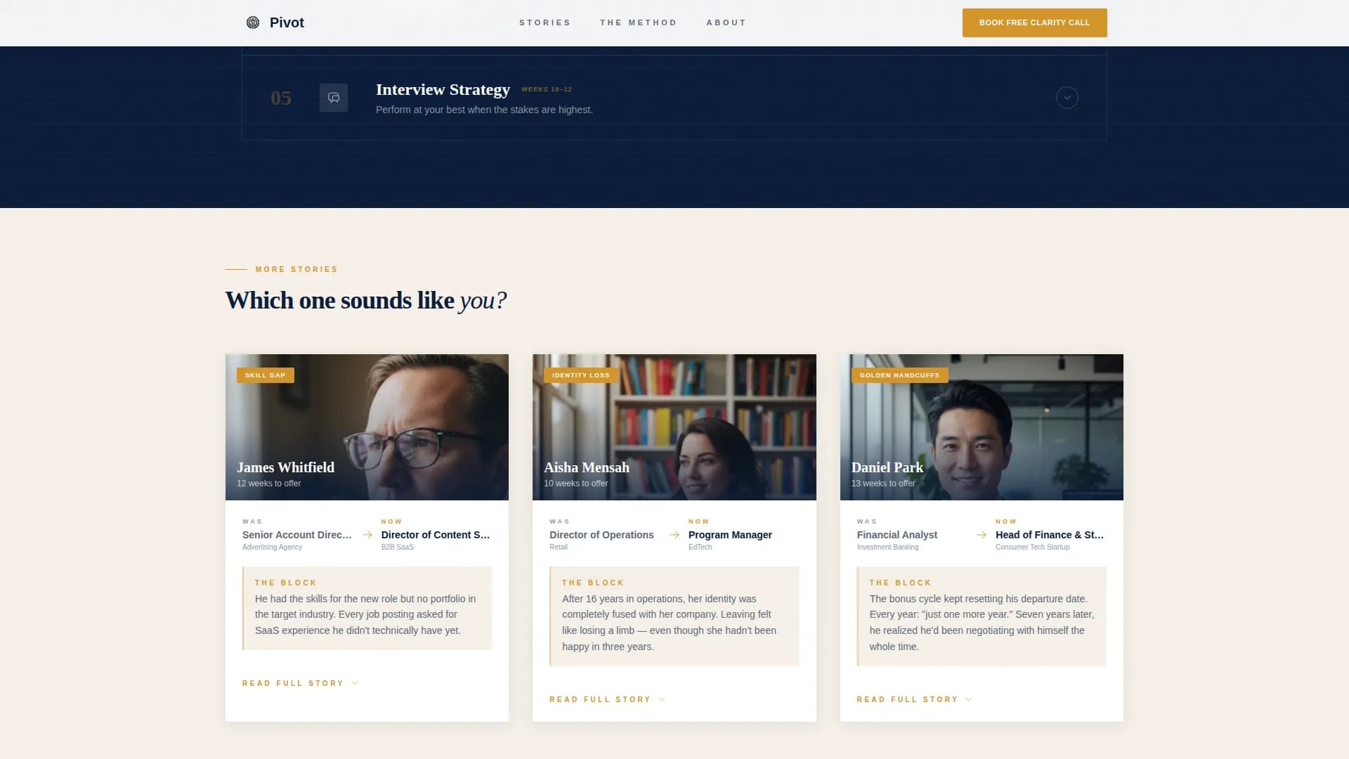 Reinvent — Professional Development Landing Page Template