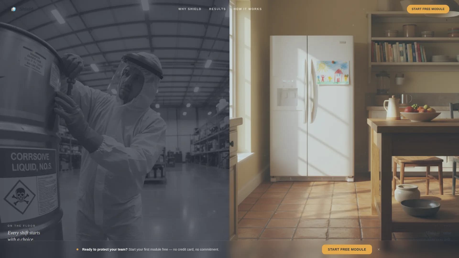 Shield — Proven Chemical Safety Landing Page Template