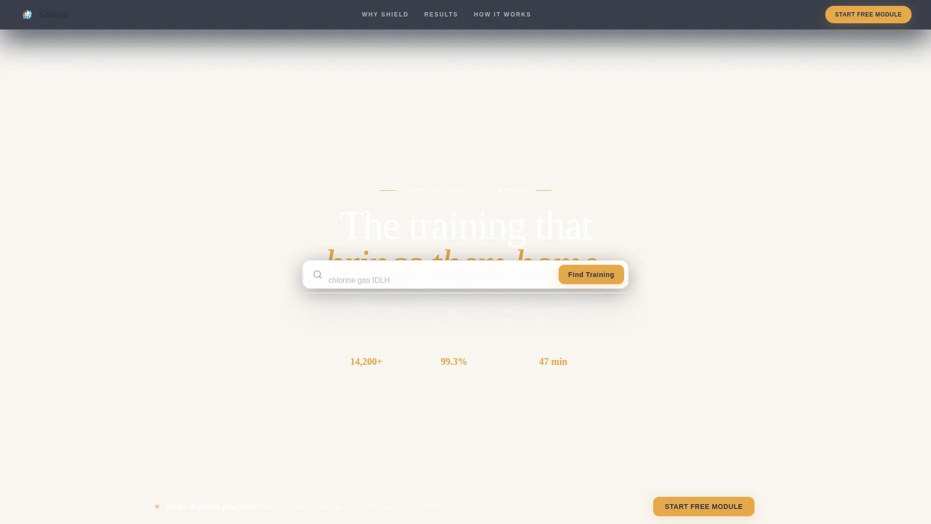 Shield — Proven Chemical Safety Landing Page Template