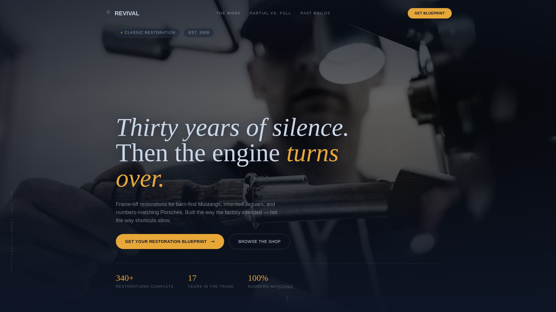 Revival - Immersive Restoration Landing Page Template