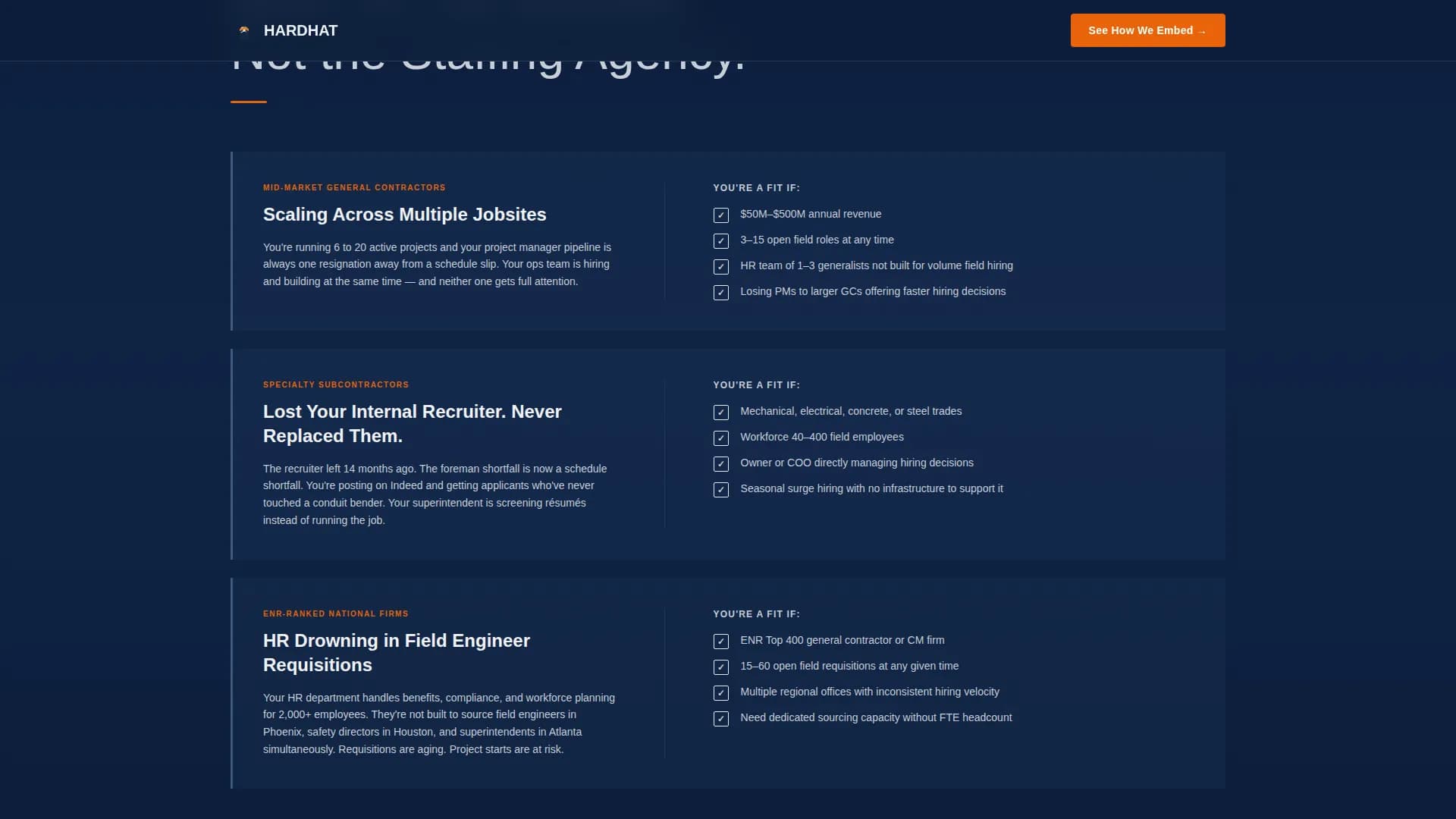 Hardhat - Embedded Talent Acquisition Construction RPO Landing Page Template