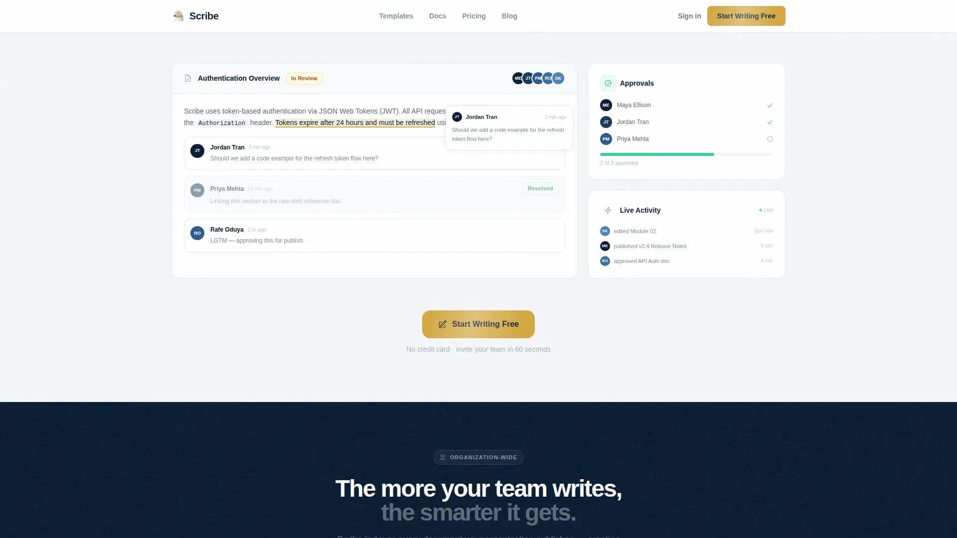 Compose — Content Authoring Tool Landing Page Template
