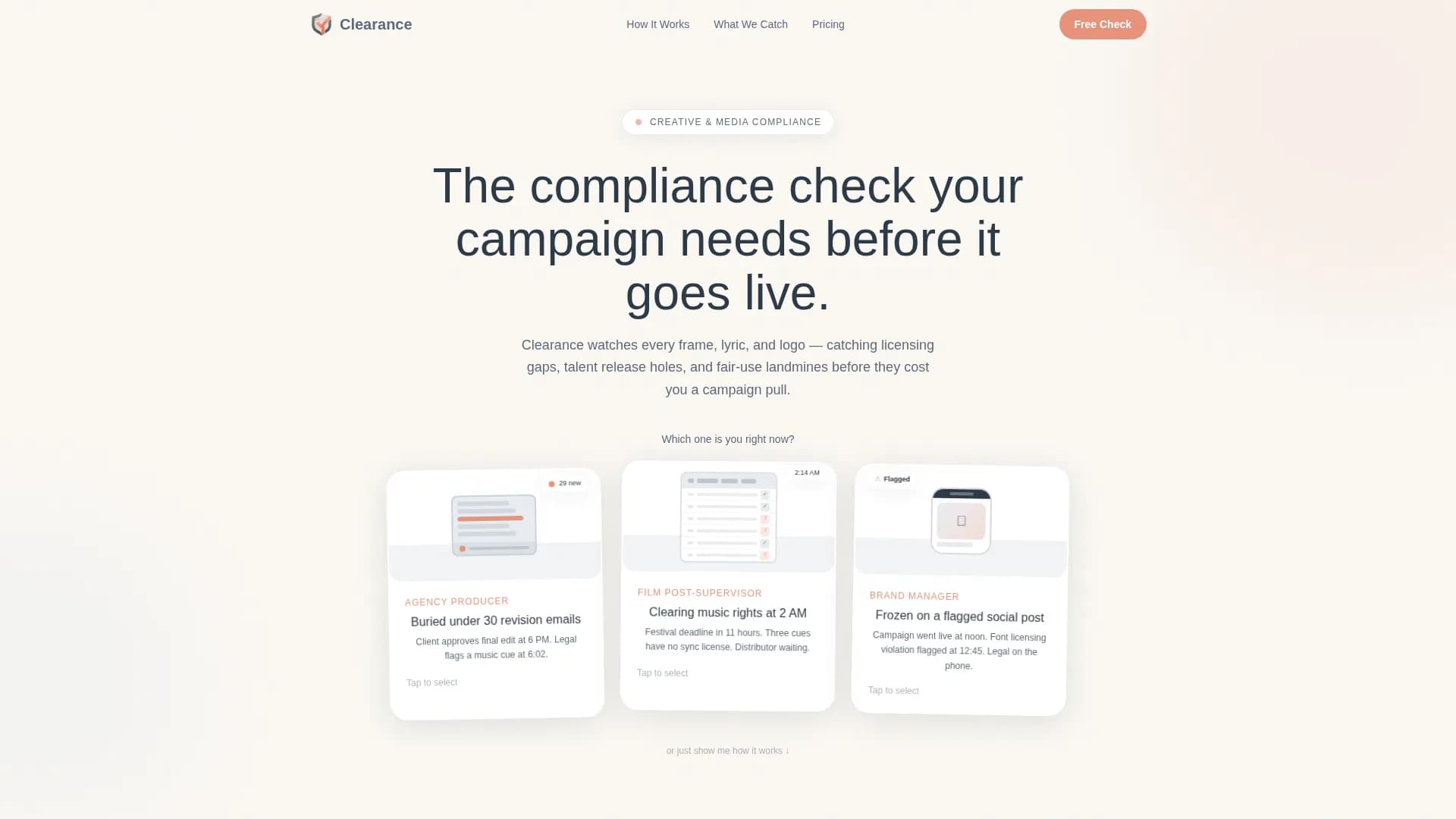 Streamline — Creative Compliance Landing Page Template