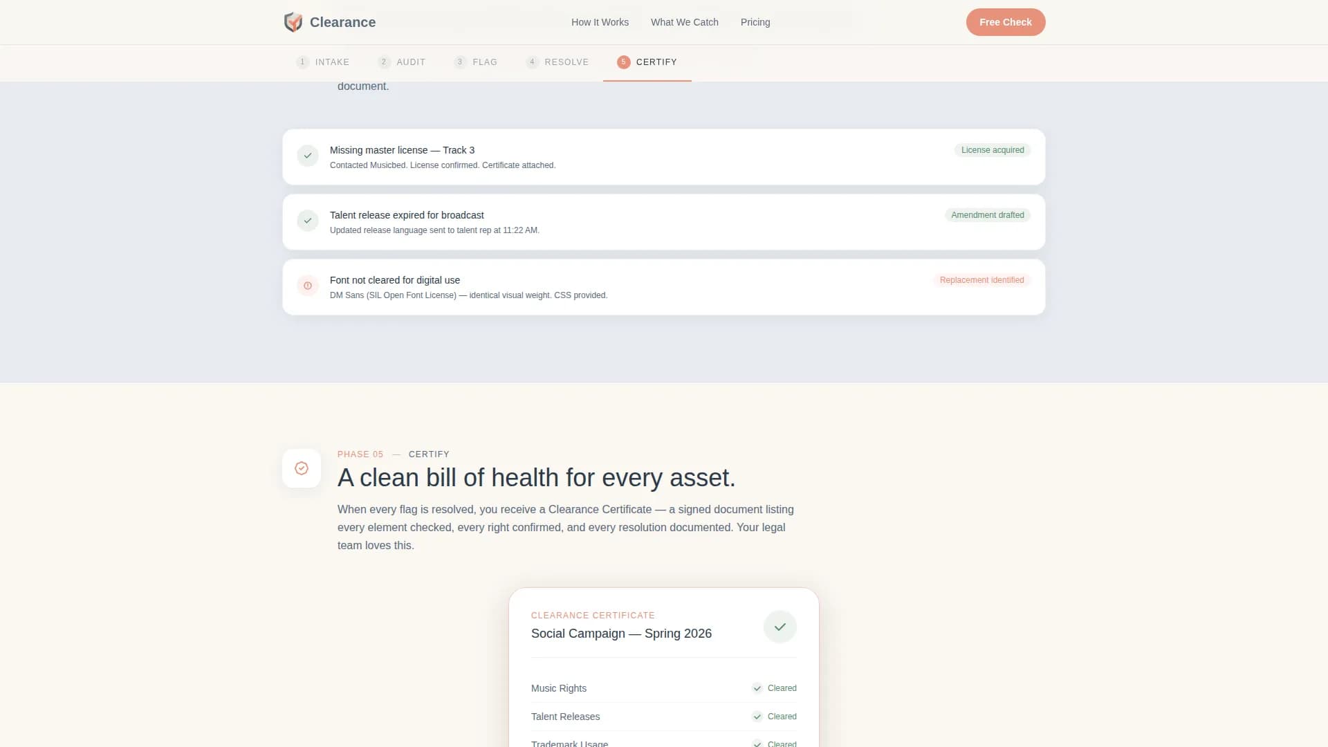 Streamline — Creative Compliance Landing Page Template