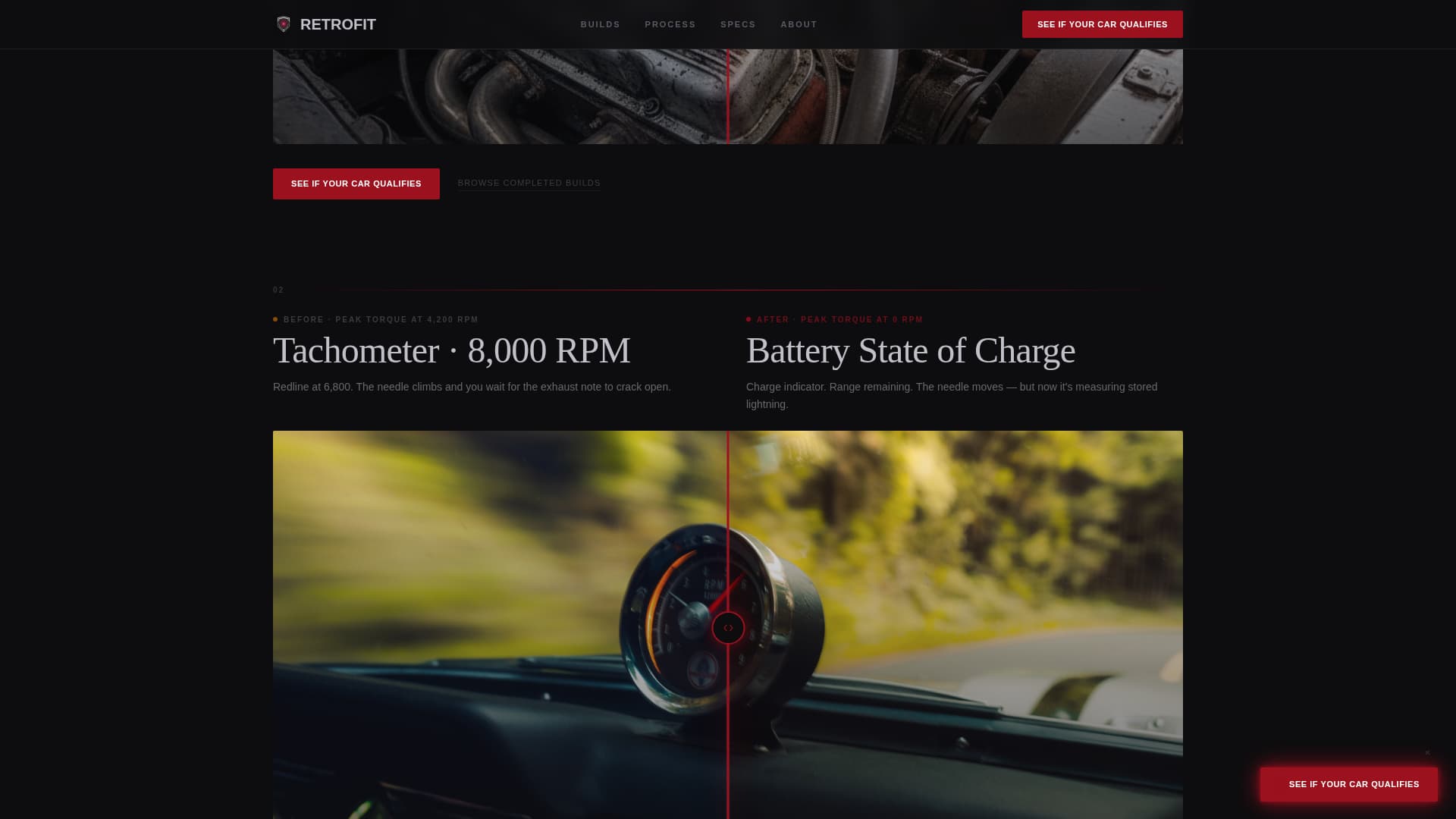 Retrofit - Electrifying EV Conversion Landing Page Template