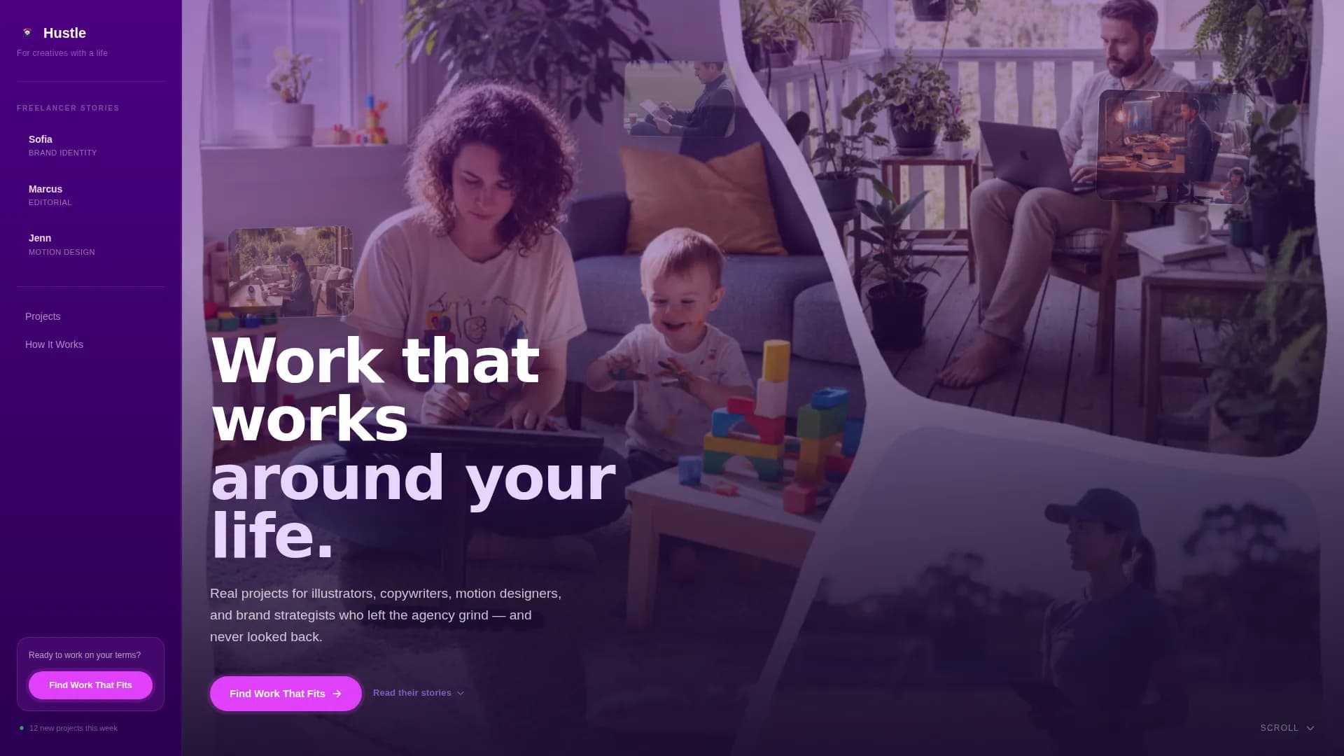 Thrive — Creative Freelance Marketplace Landing Page Template