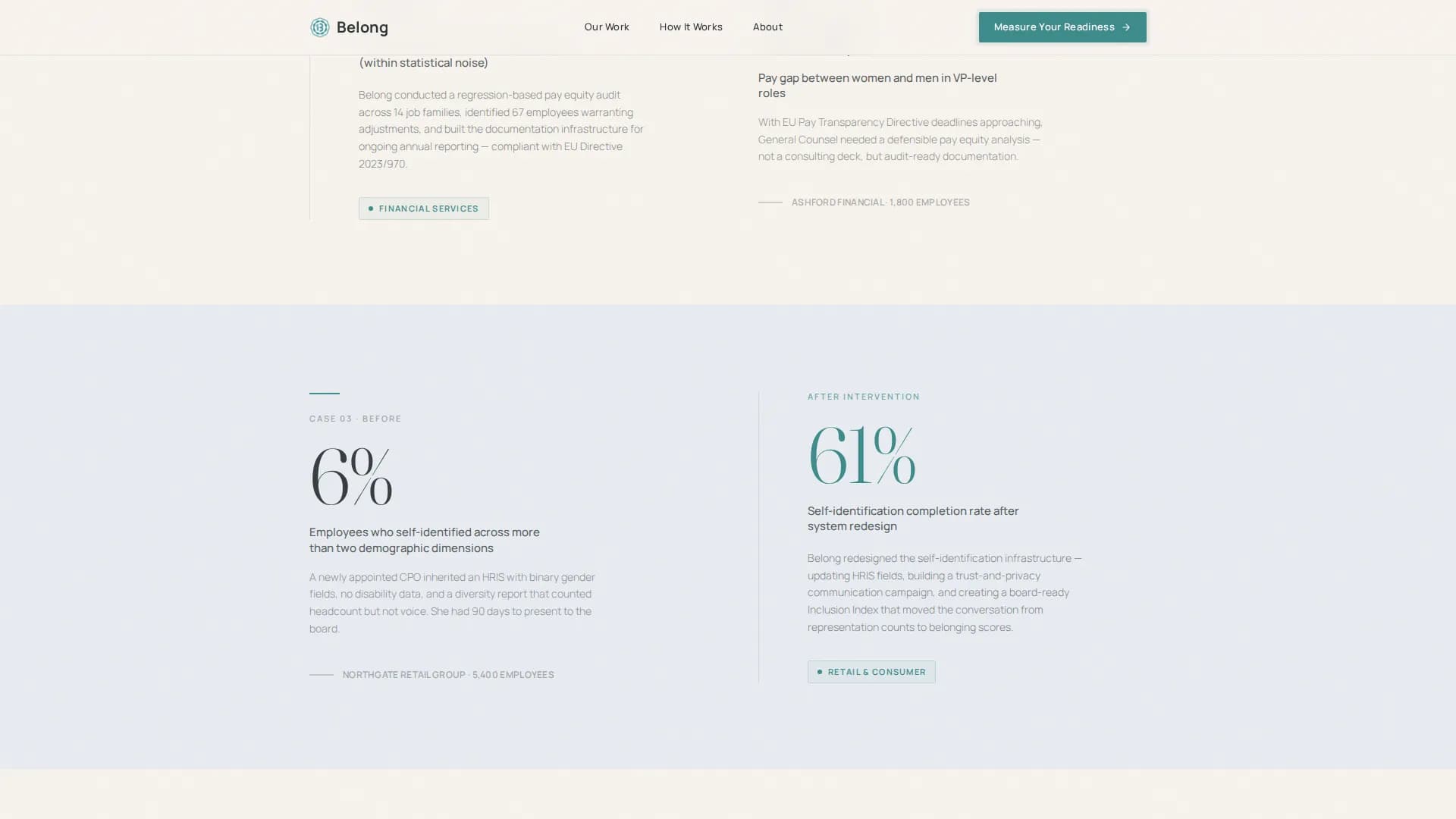 Belong — Corporate DEI Landing Page Template