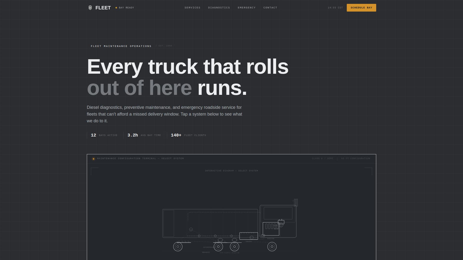 Fleet - Precision Maintenance Landing Page Template
