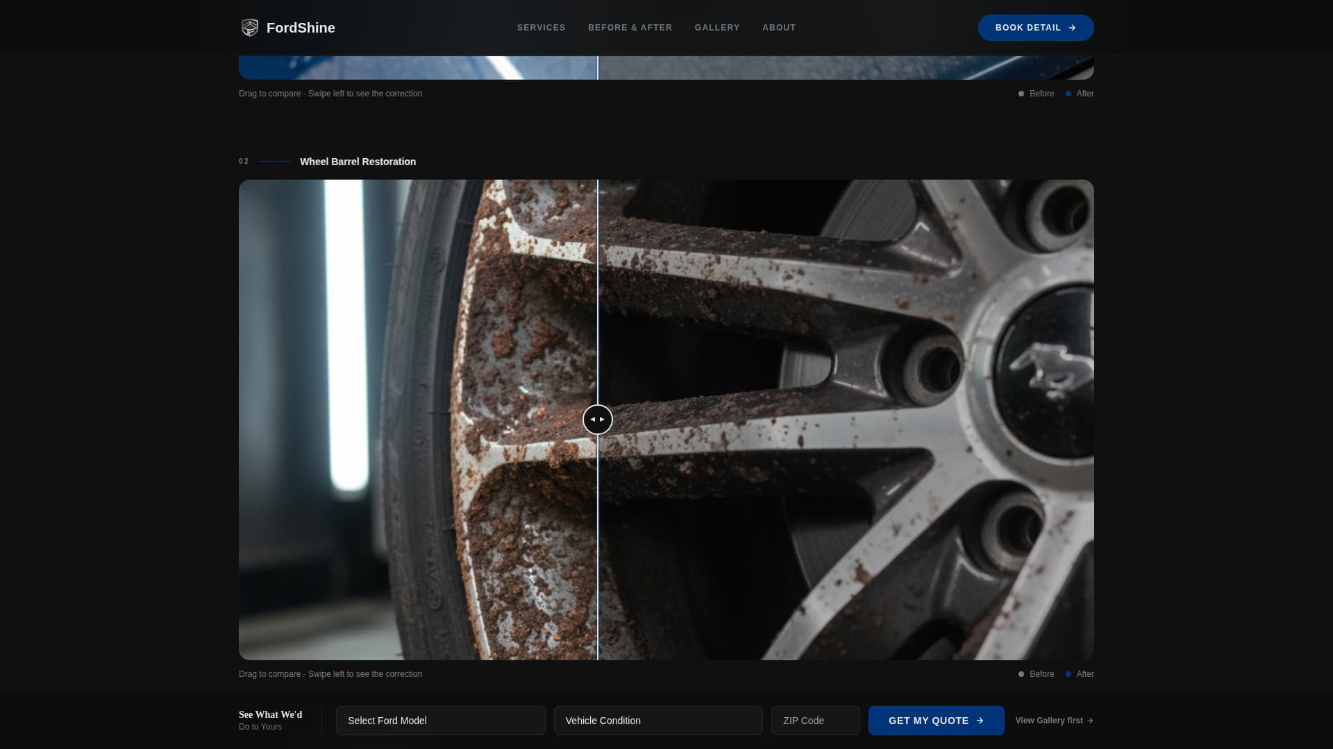 Fordshine - Immersive Detailing Landing Page Template