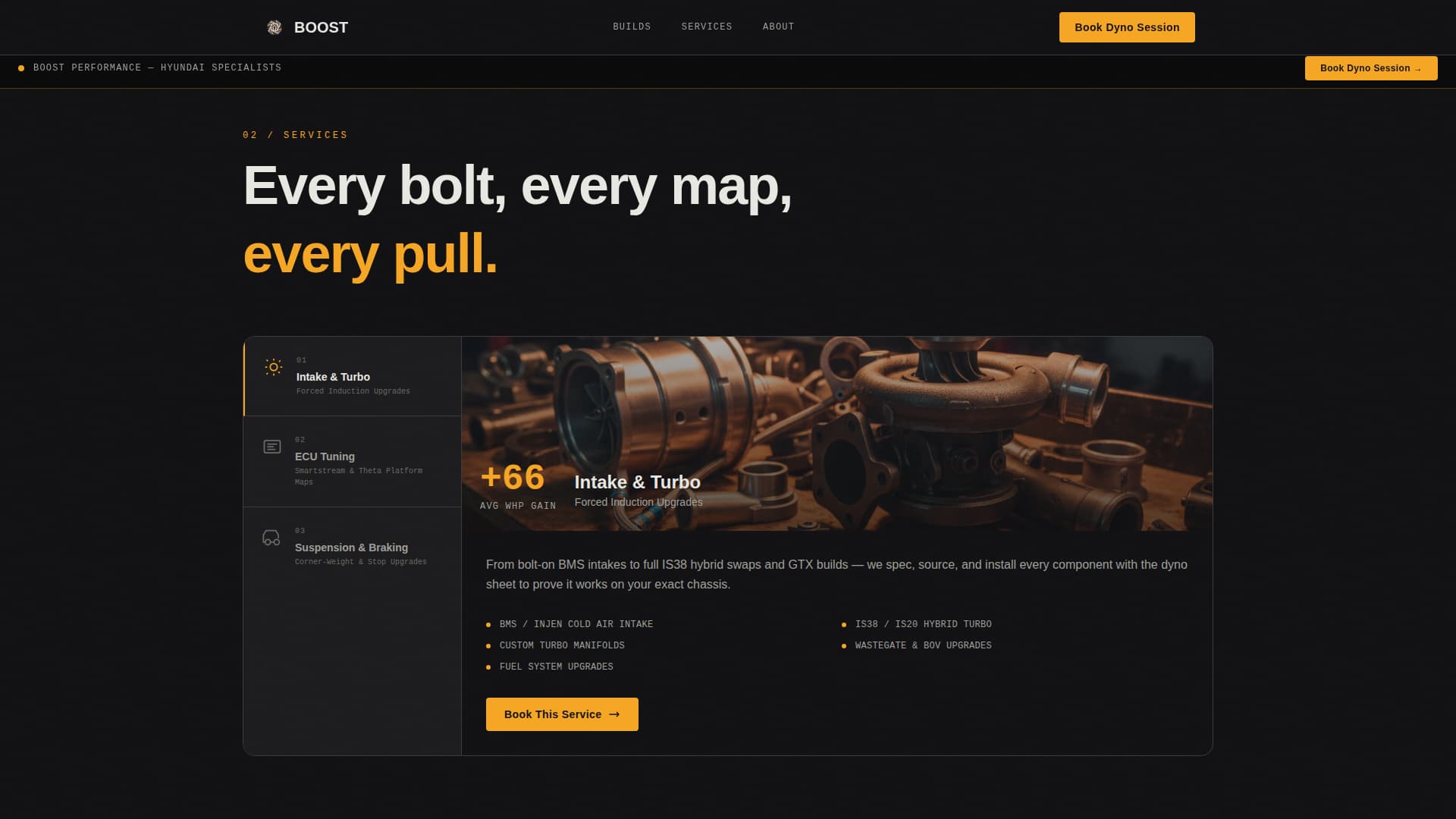 Boost - Highperformance Hyundai Landing Page Template