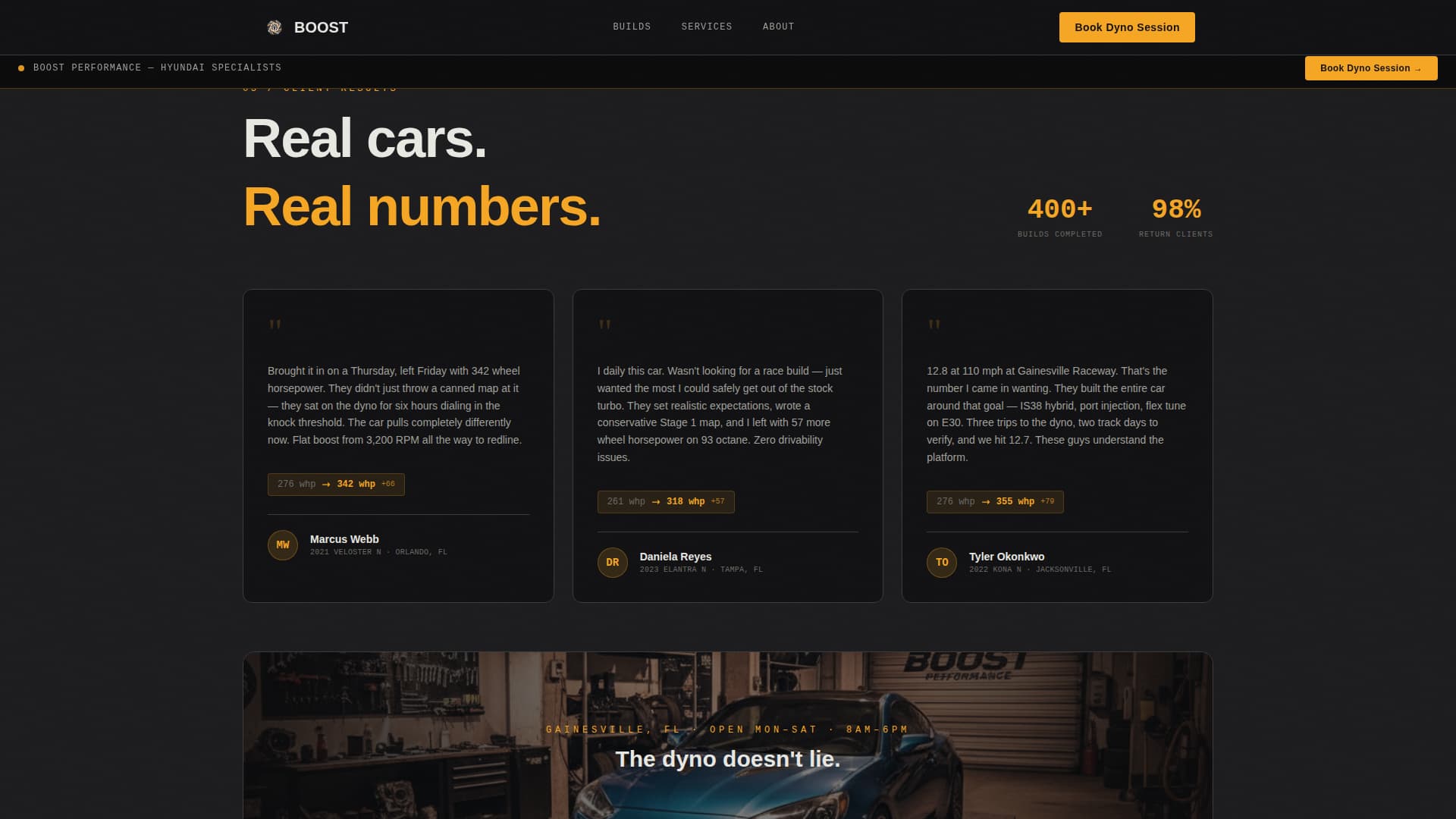 Boost - Highperformance Hyundai Landing Page Template
