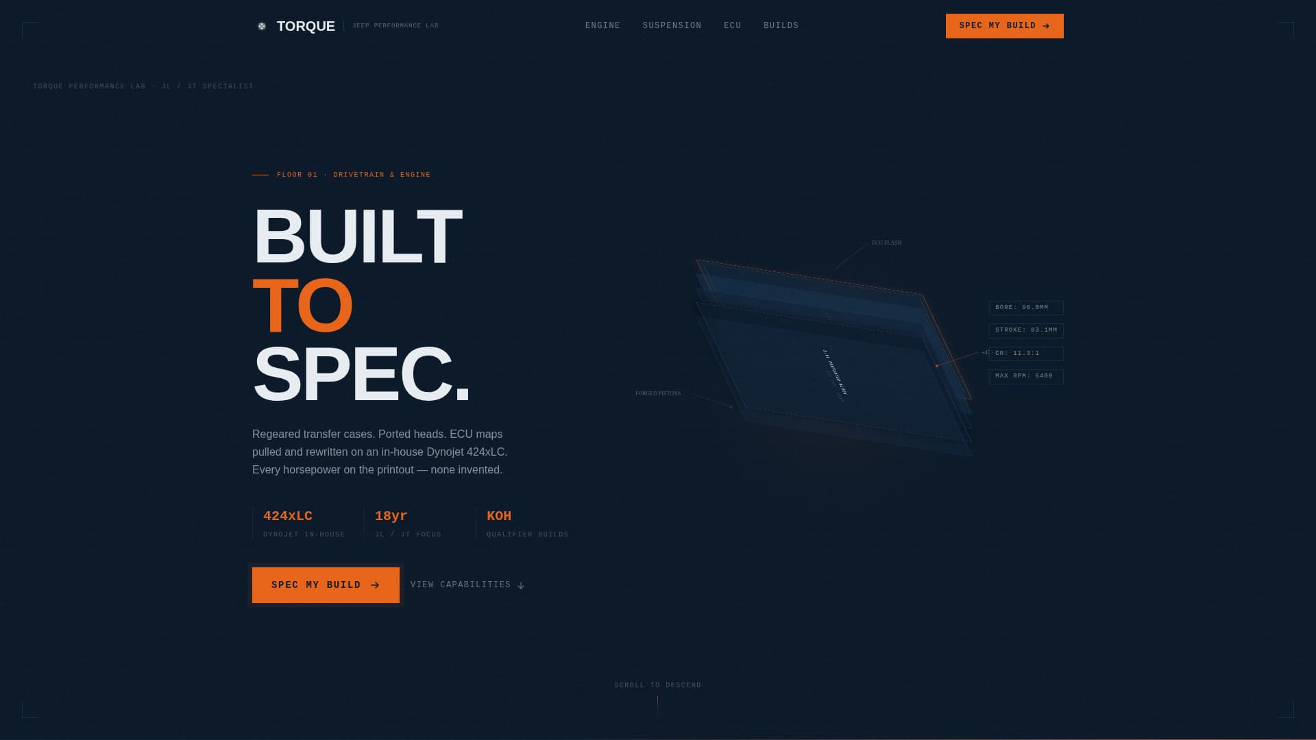 Torque - Precision Jeep Landing Page Template