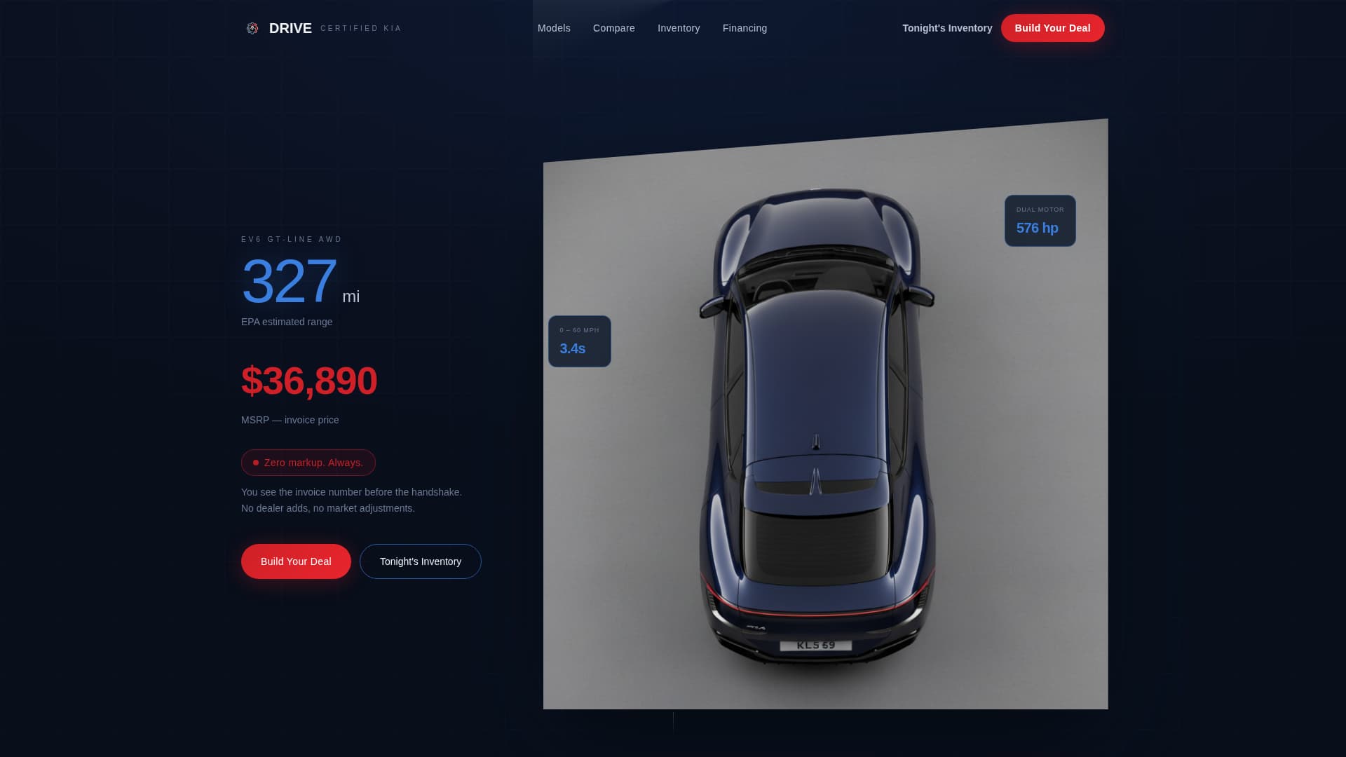 Drive - Immersive Dealership Landing Page Template