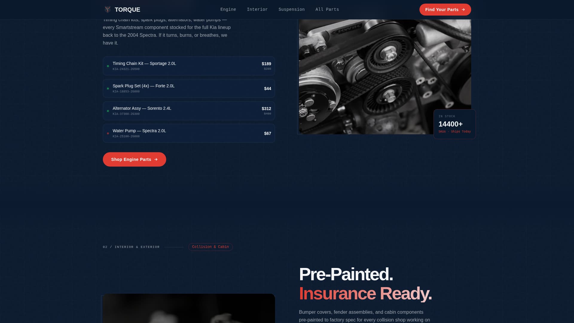 Torque - Precision Kia Landing Page Template