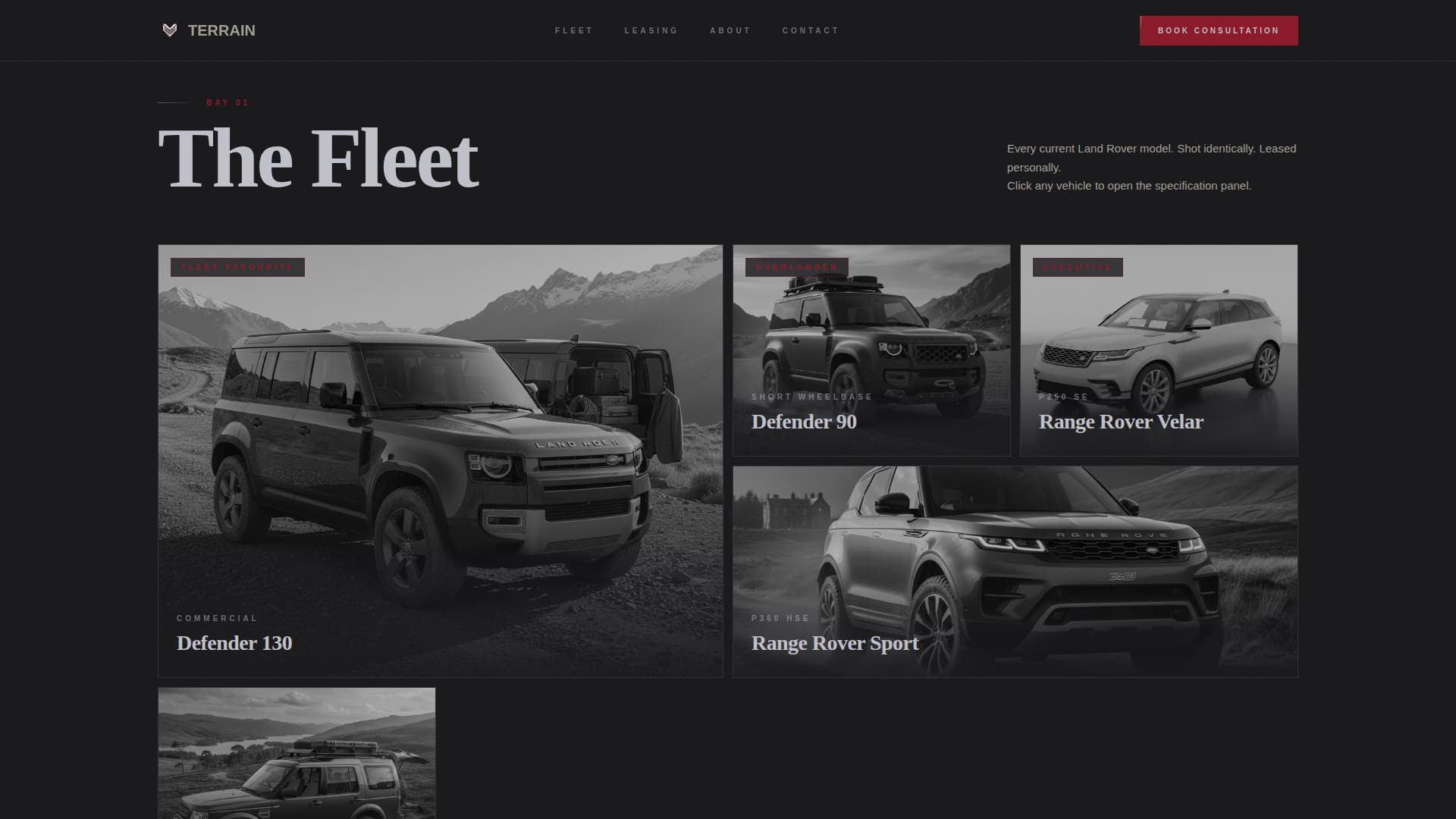 Terrain - Raw Automotive Landing Page Template