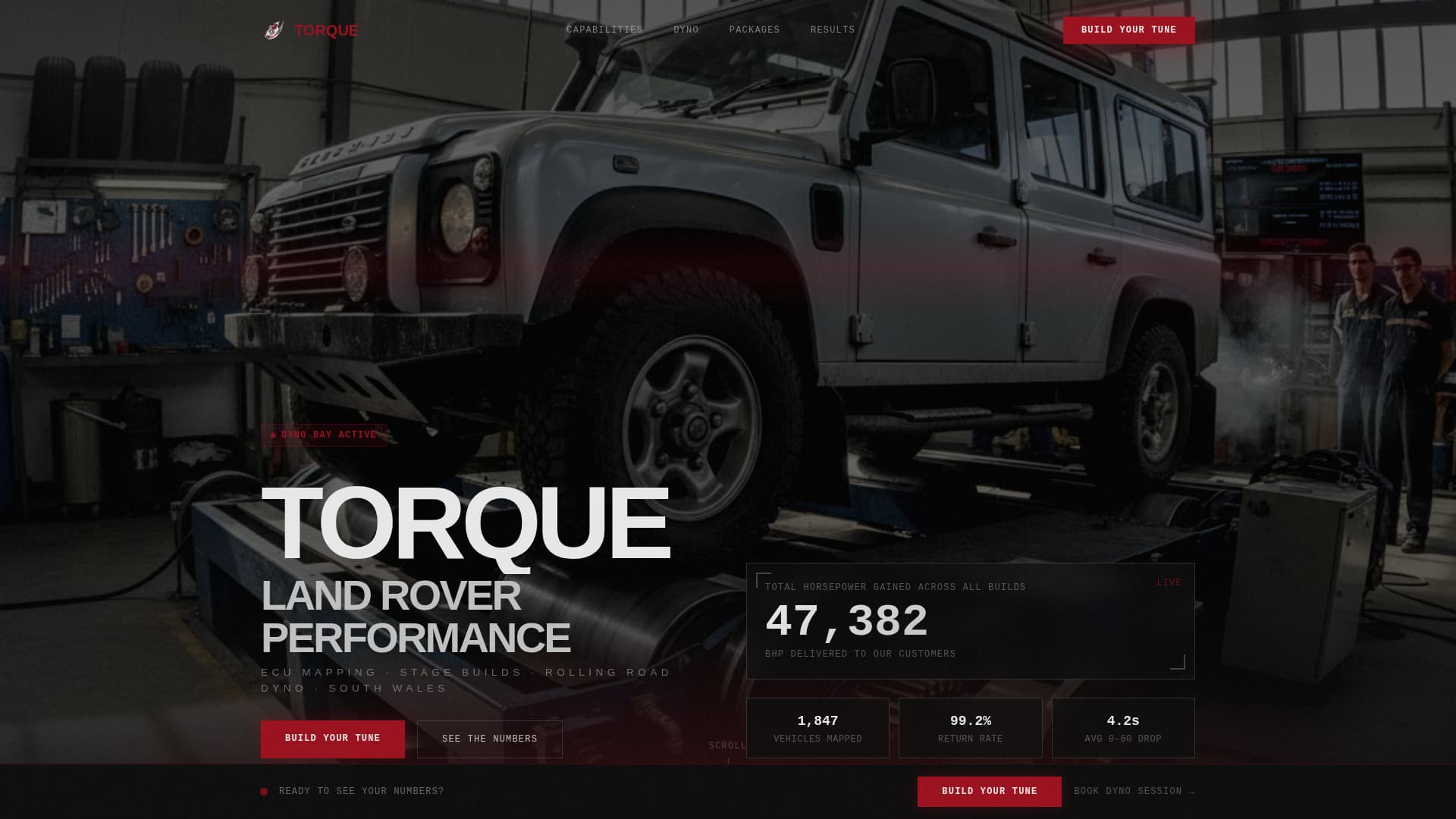 Torque - Highperformance Landrover Landing Page Template