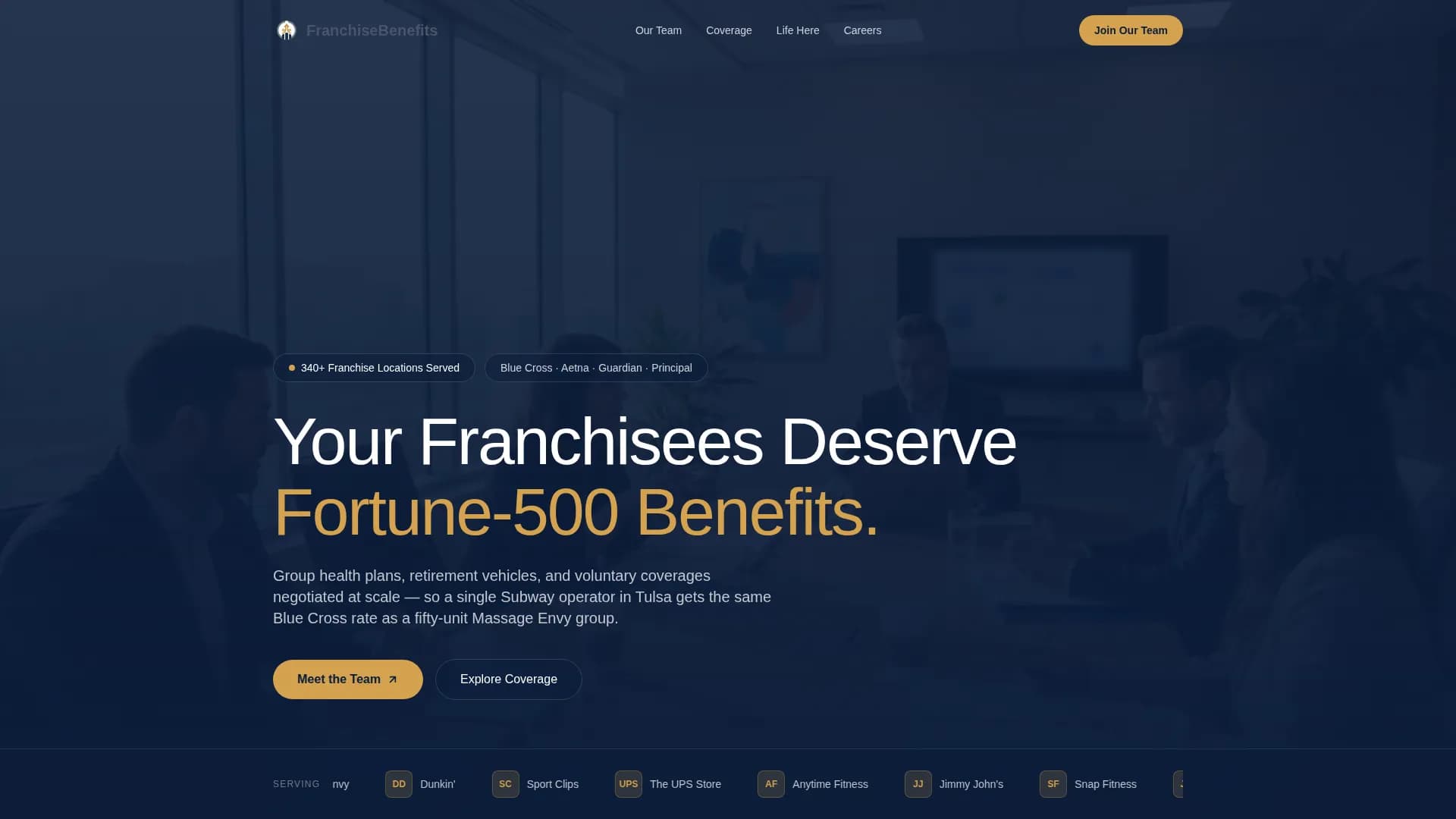 Depth - Benefits Consulting Landing page Template