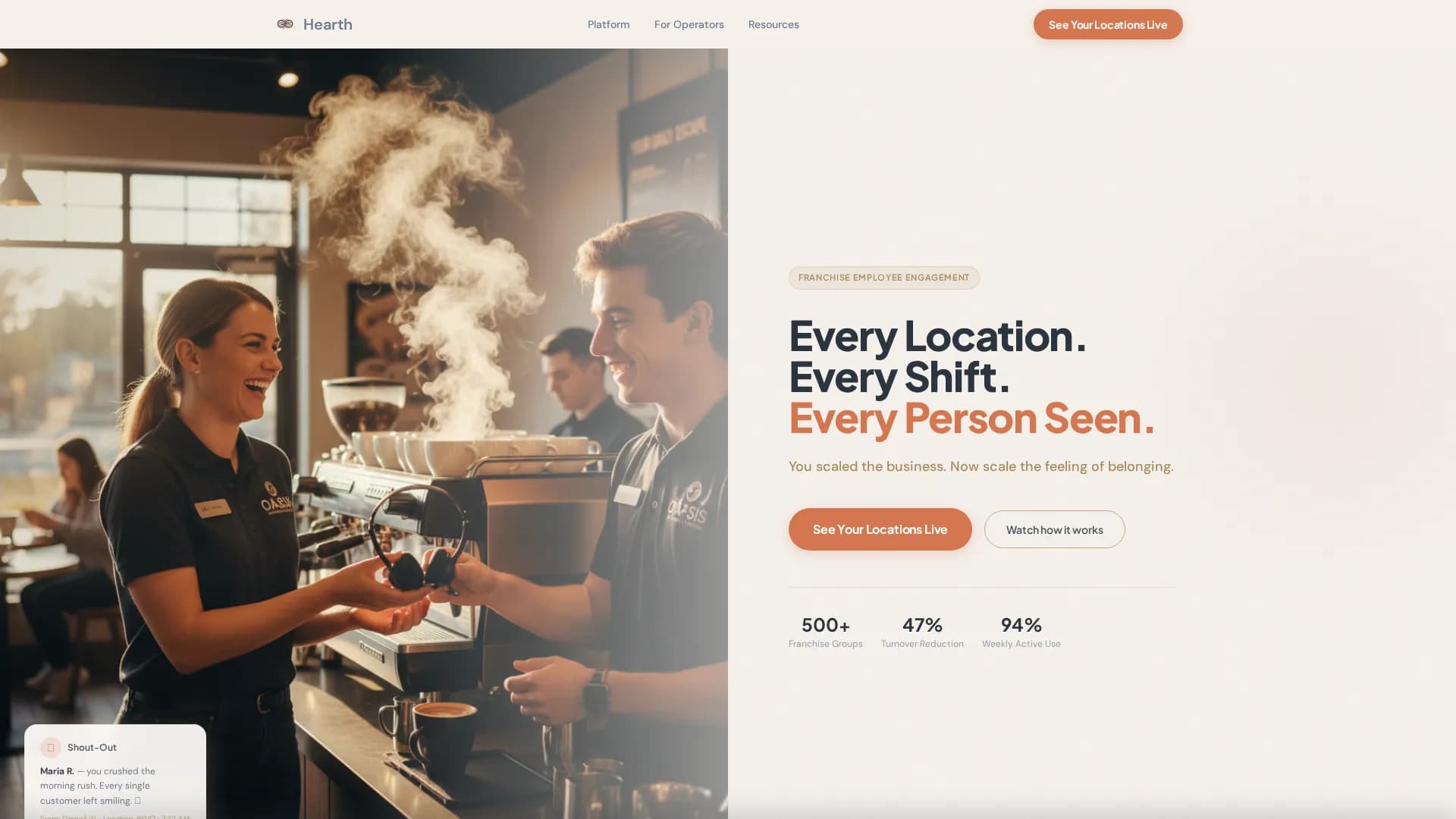 Hearth - Unified Franchise Landing Page Template