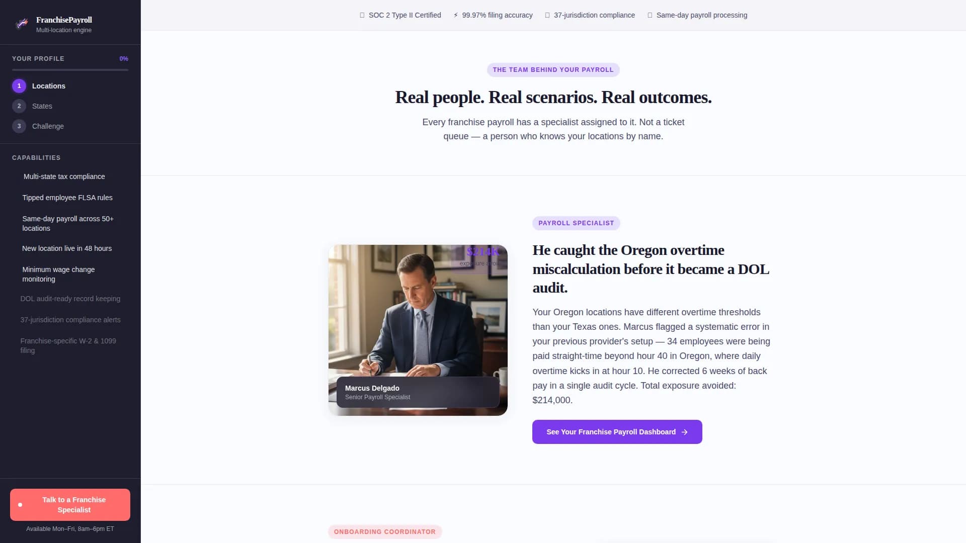 Operations - Payroll Services Landing page Template