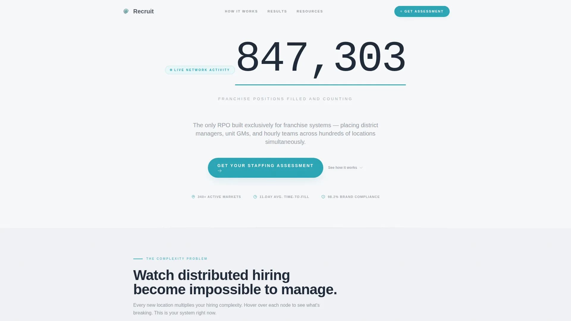 Recruit - Scalable Franchise Landing Page Template