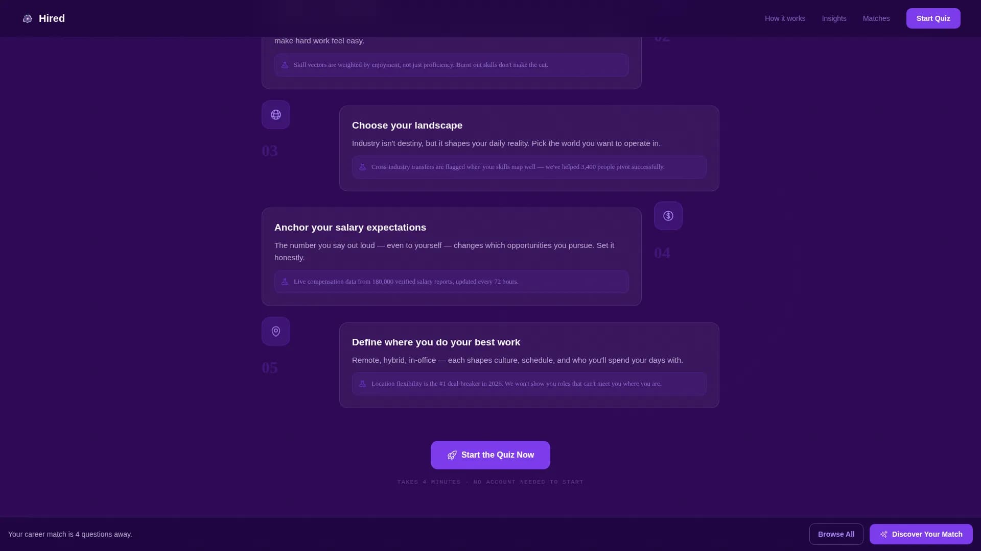 Hired - Job Board Landing page Template