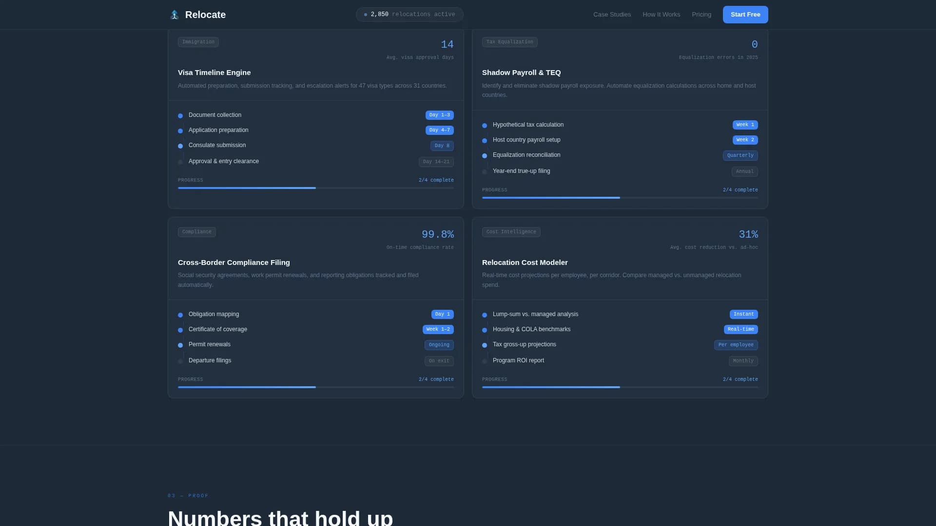 Relocate - Mobility Platform Landing page Template