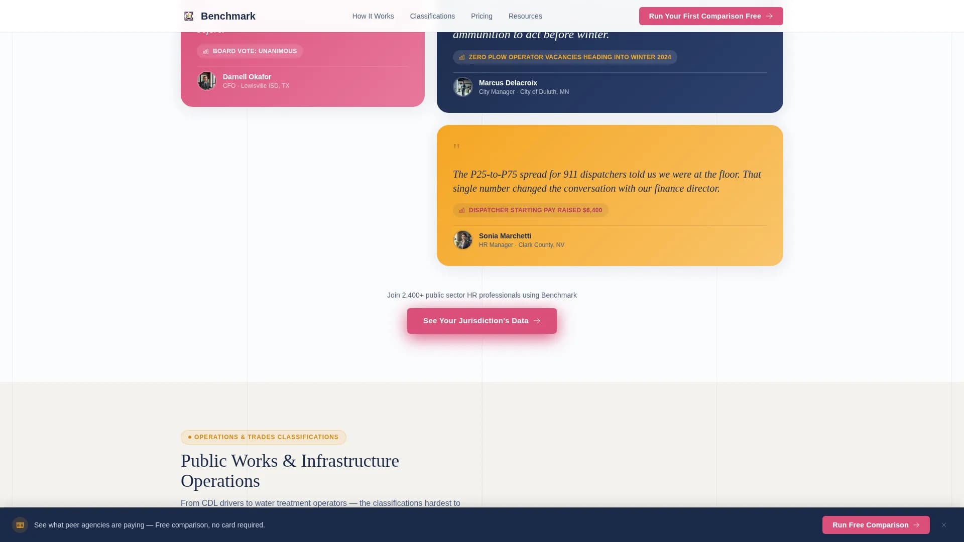 Benchmark - Public Sector Landing page Template
