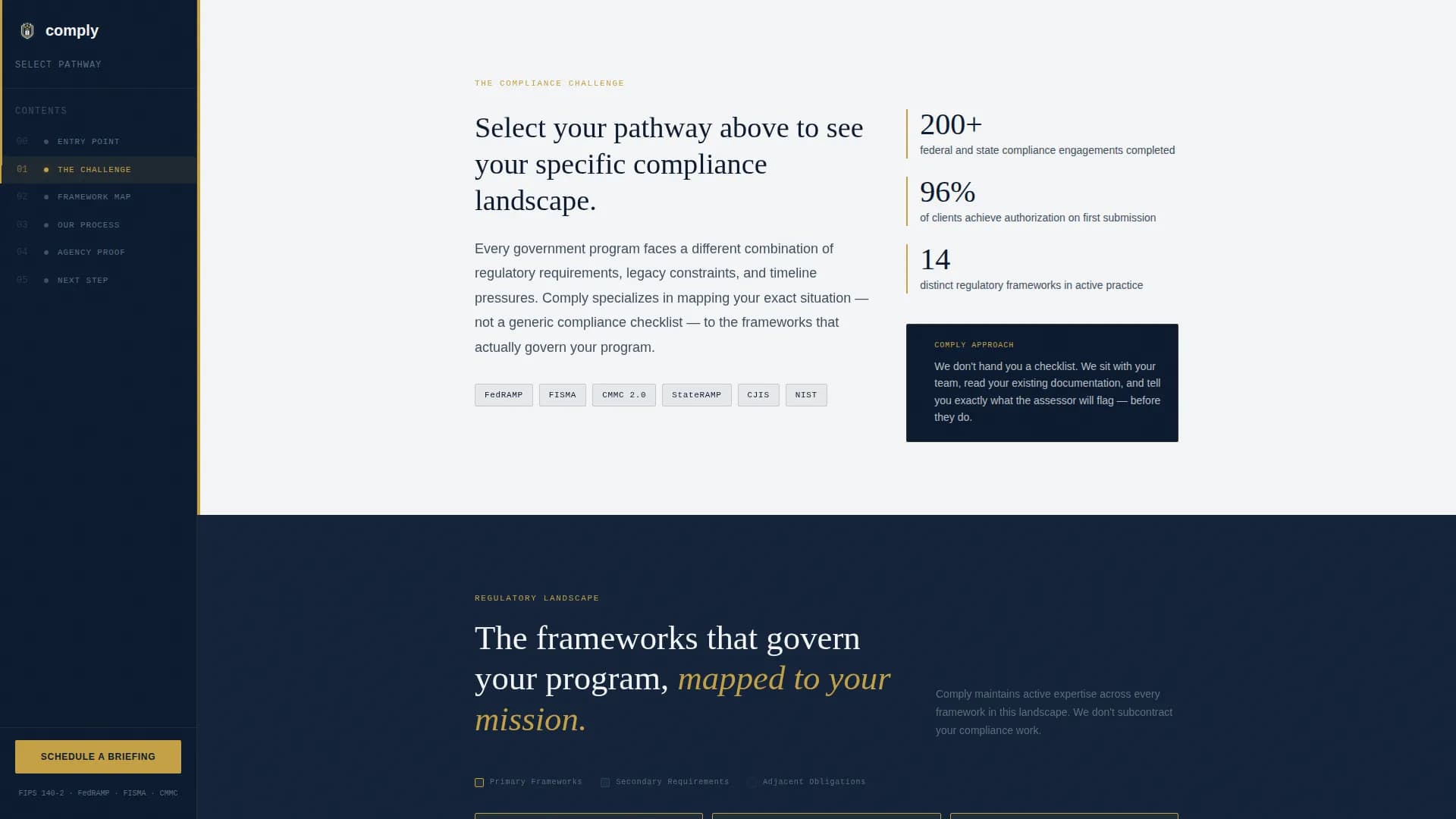 Comply - Authoritative Government Landing Page Template