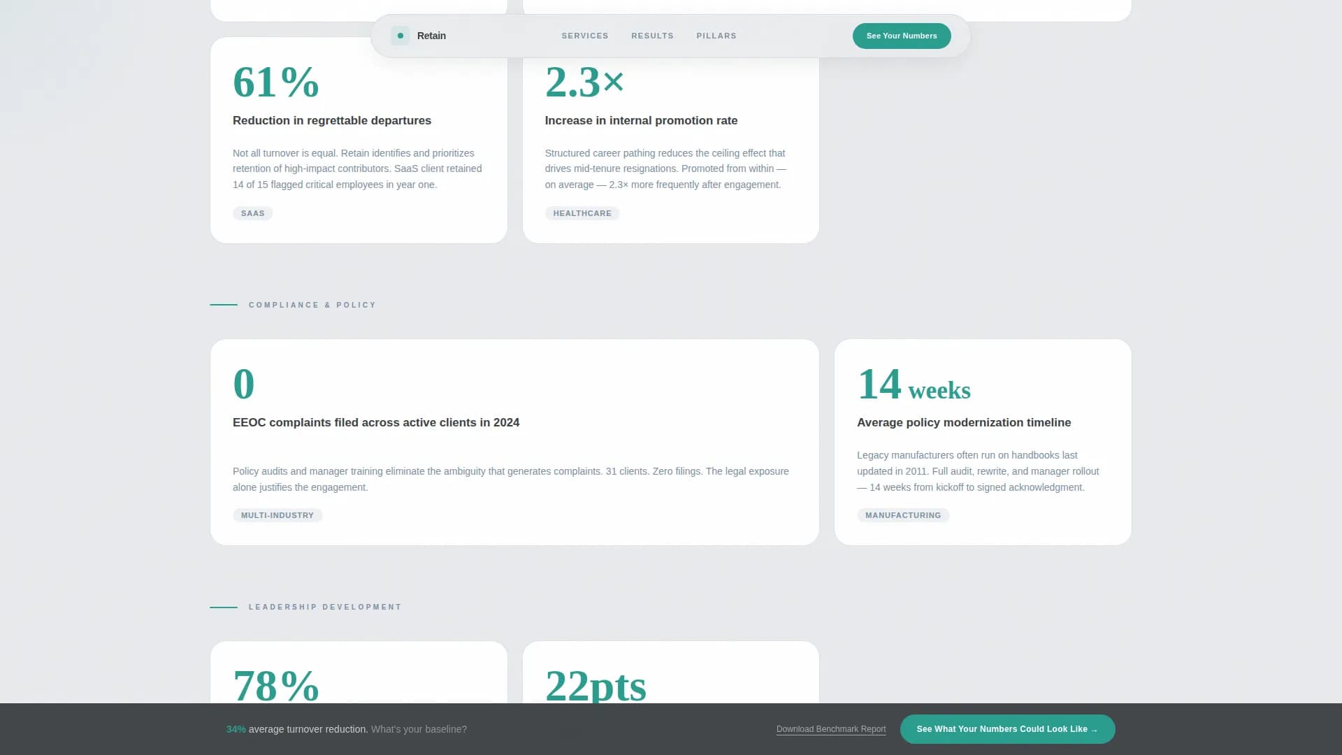 Retain - Precision Hrconsulting Landing Page Template