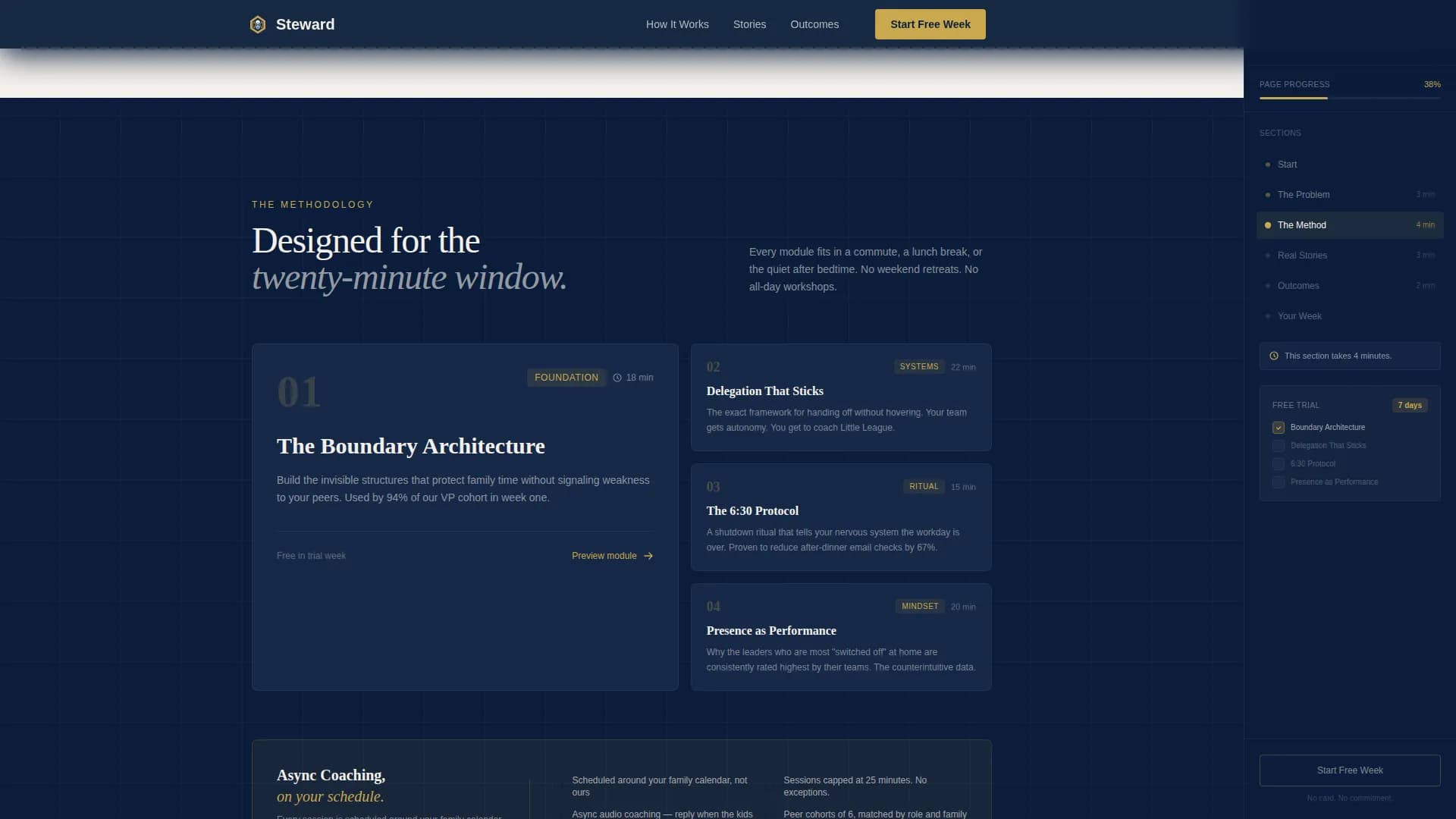 Steward - Leadership Development Landing page Template