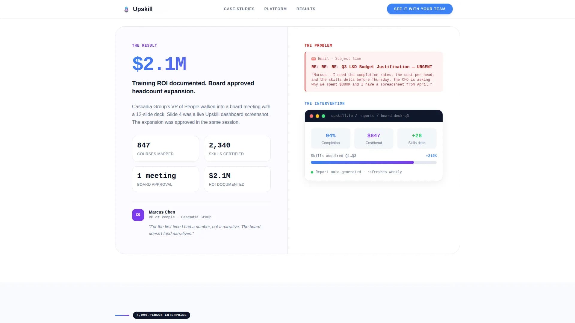 Upskill - Learning Platform Landing page Template