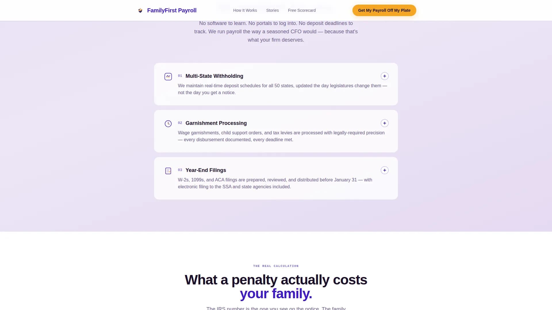 Payroll - Professional Services Landing page Template
