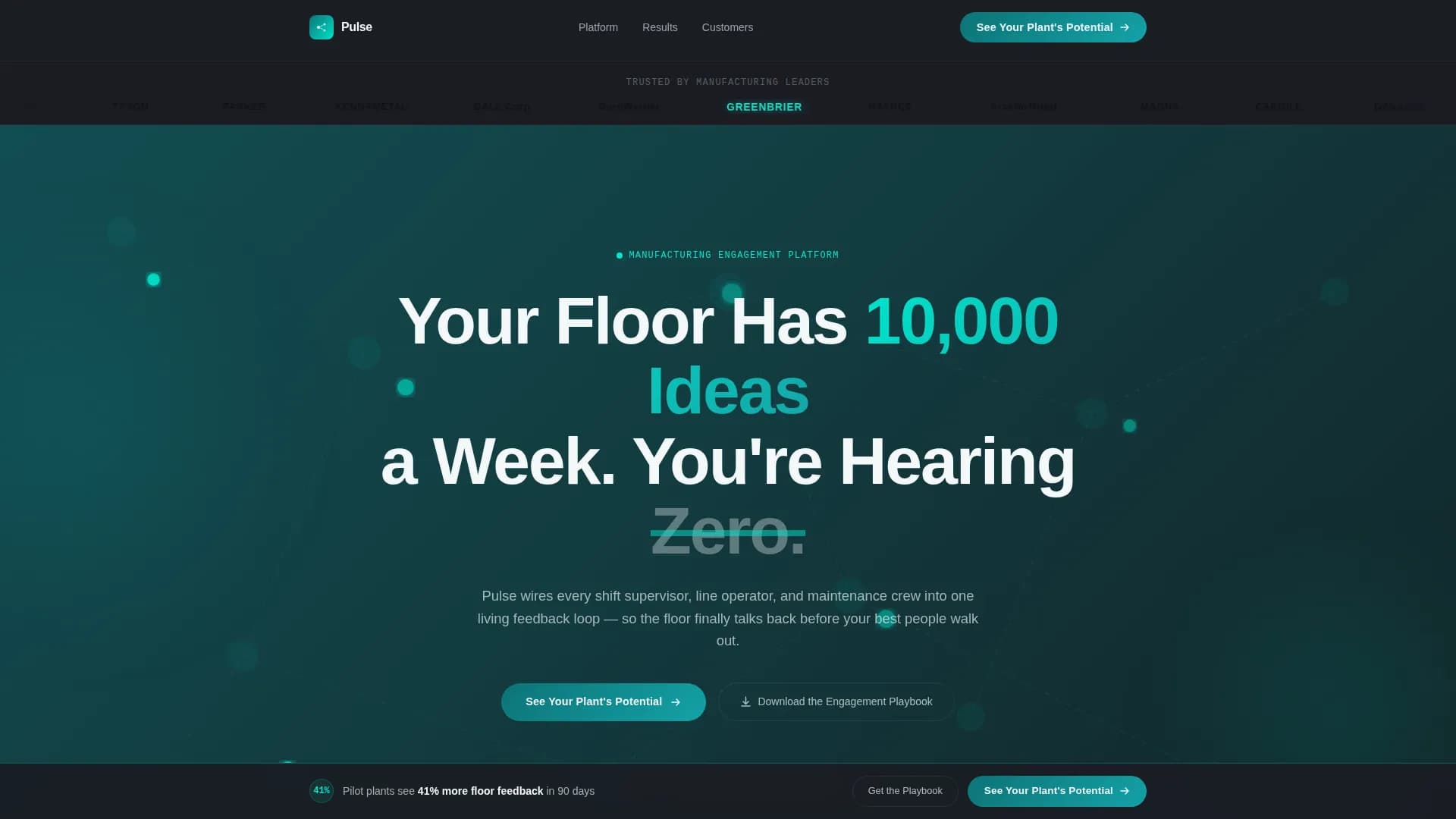 Pulse - Employee Engagement Landing page Template