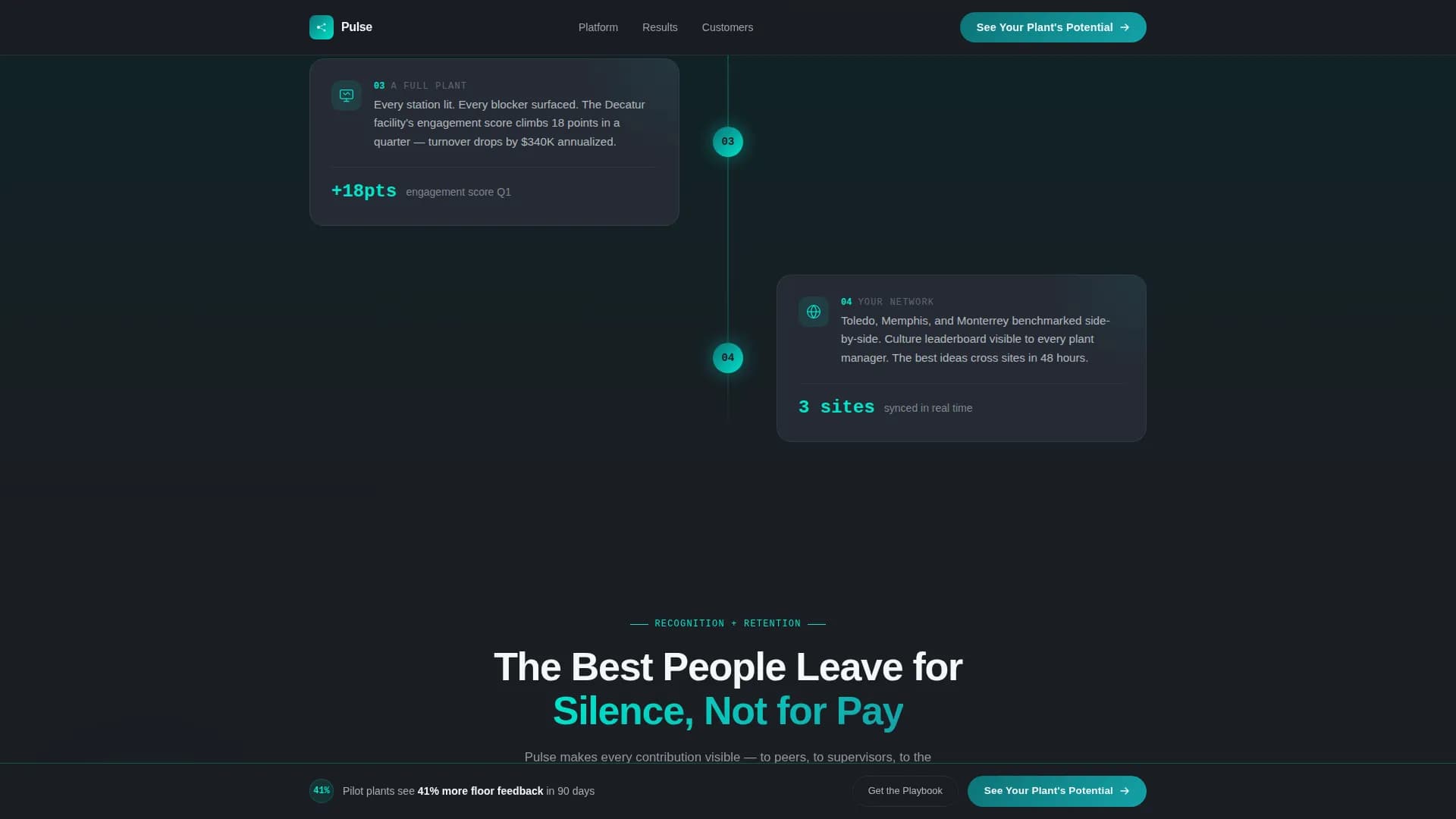 Pulse - Employee Engagement Landing page Template
