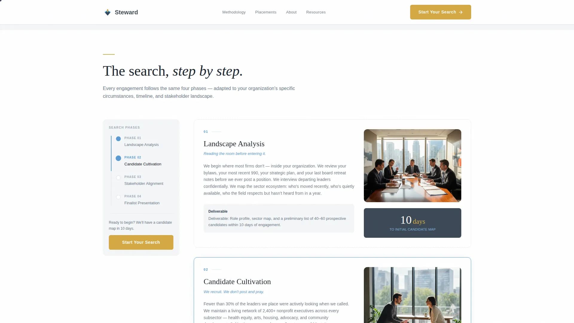 Steward - Executive Search Landing page Template