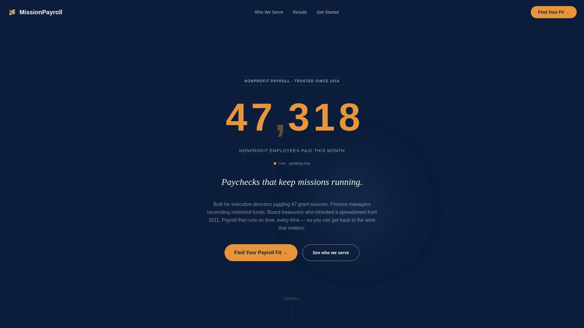 Missionpay - Reliable Nonprofit Landing Page Template