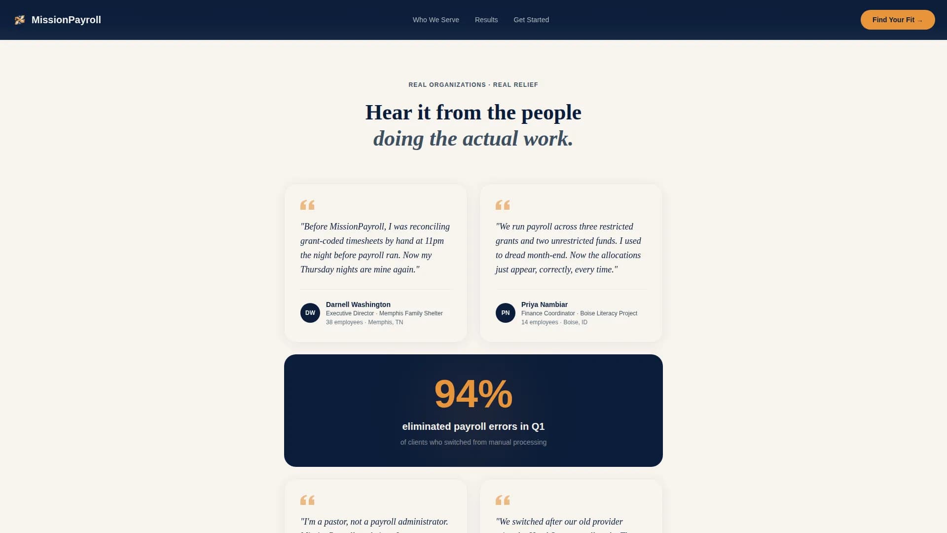 Missionpay - Reliable Nonprofit Landing Page Template
