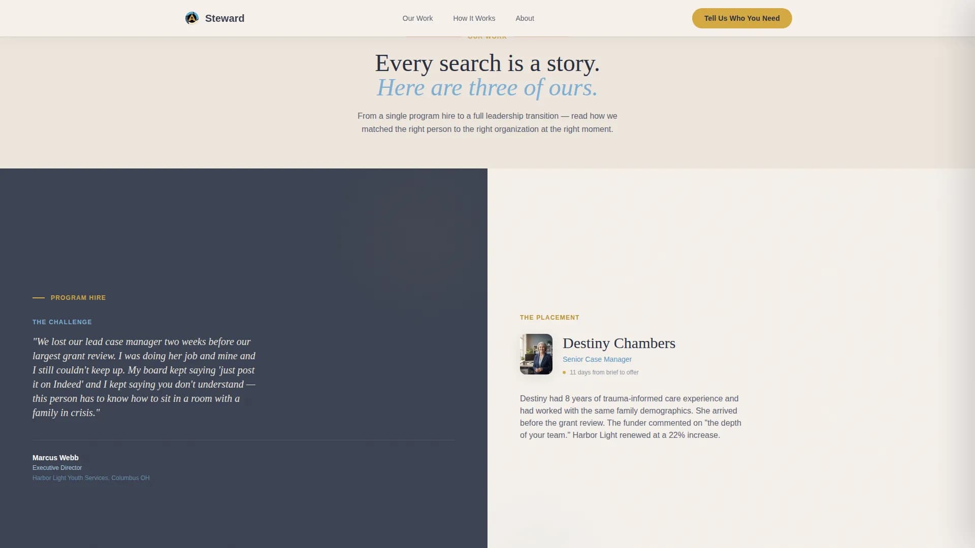 Steward - Recruiting Agency Landing page Template