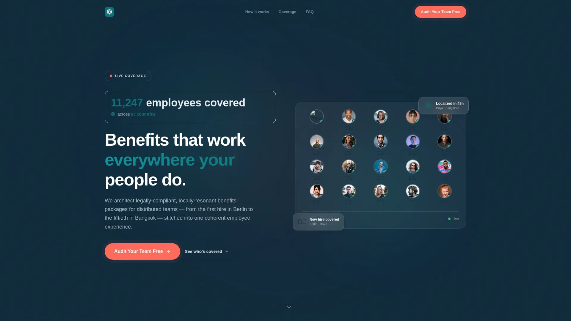 Distribute - Trusted Remotebenefits Landing Page Template