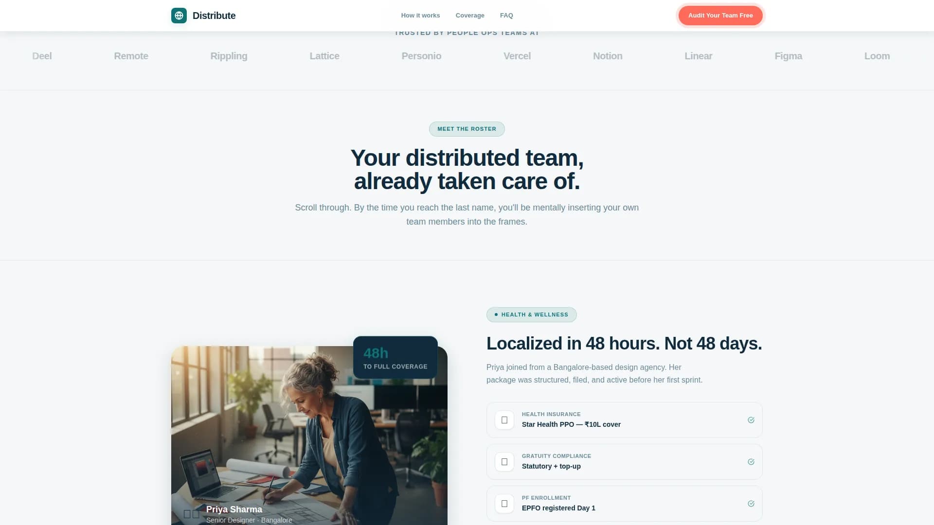 Distribute - Trusted Remotebenefits Landing Page Template