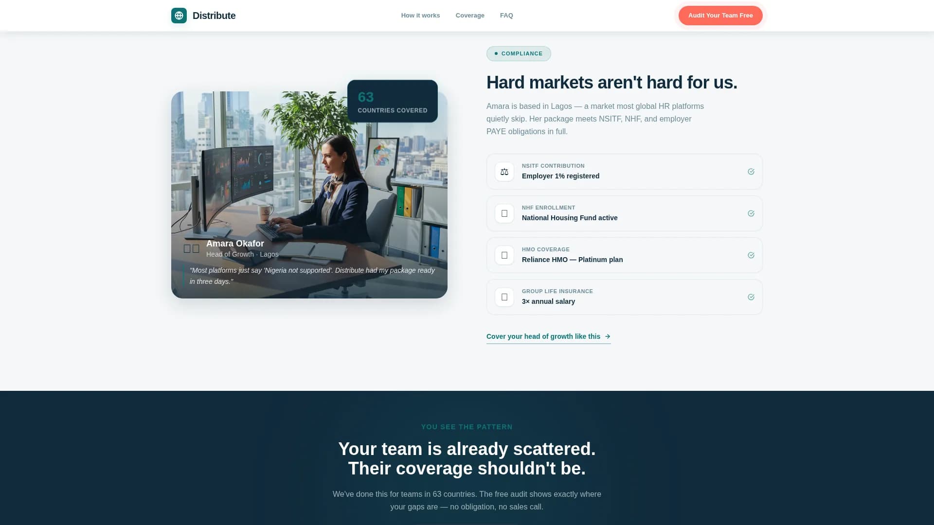 Distribute - Trusted Remotebenefits Landing Page Template