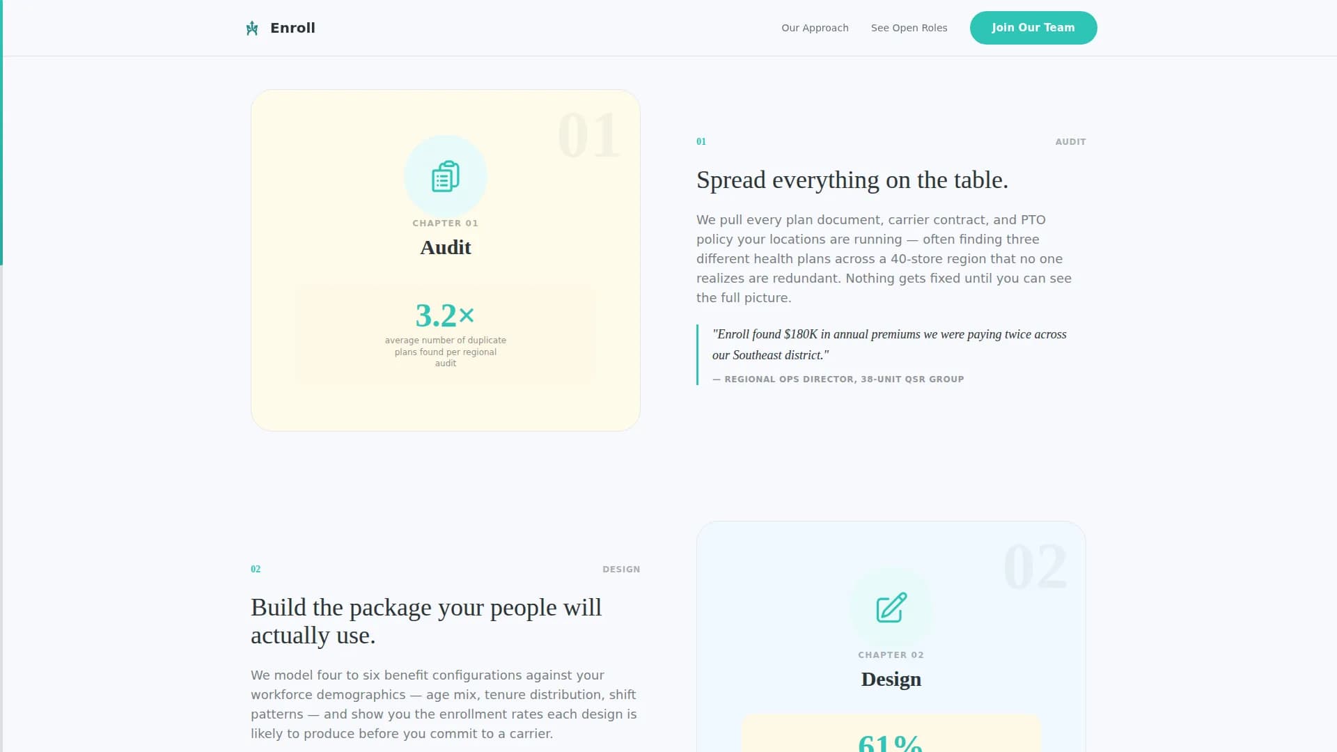 Enroll - Recruitment Consulting Landing page Template